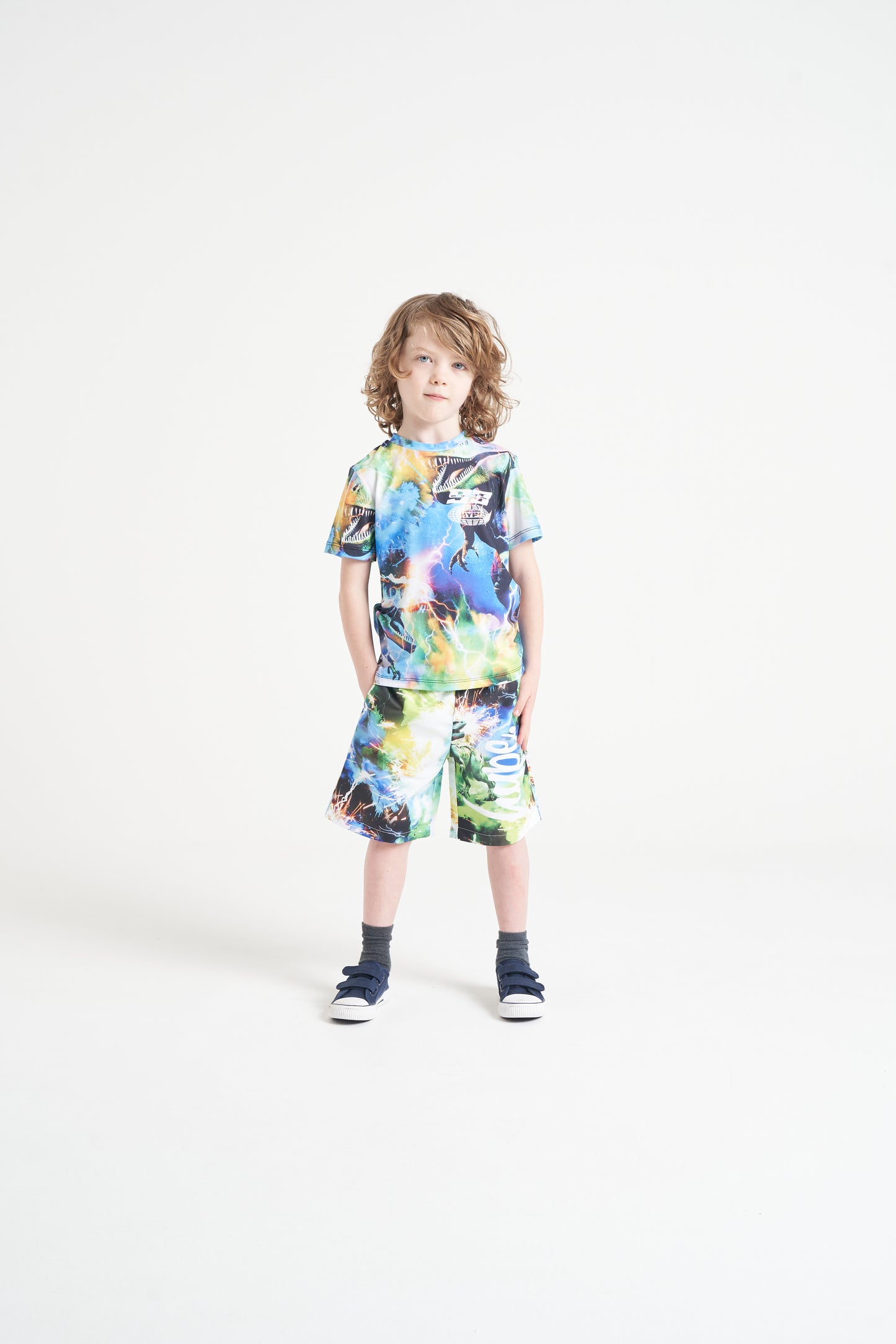 Hype Boys Multi Bionic Dinosaur T-Shirt