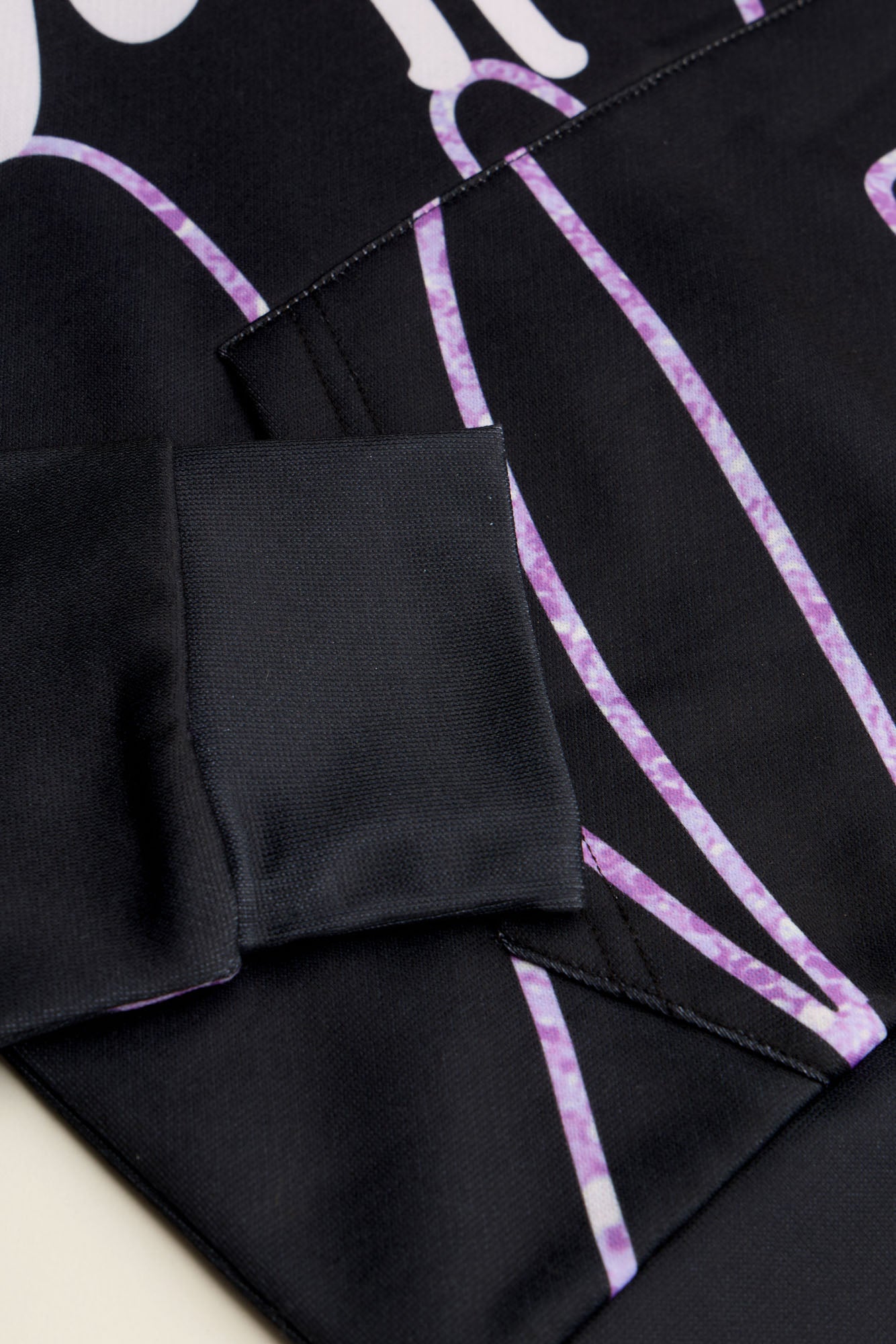 Hype Girls Black Scribble Hearts Hoodie