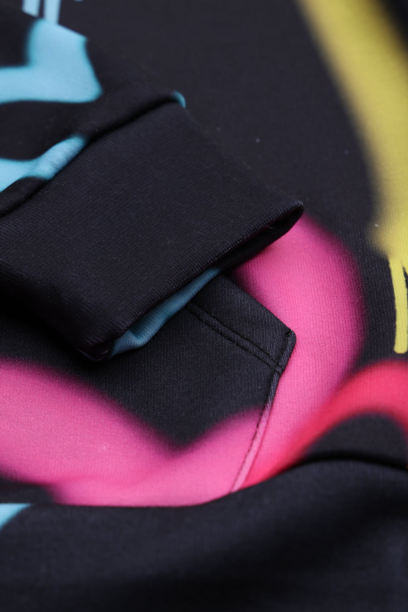 Hype Girls Black Graffiti Hearts Hoodie