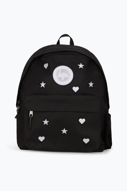 Hype Kids Black Chrome Charm Backpack