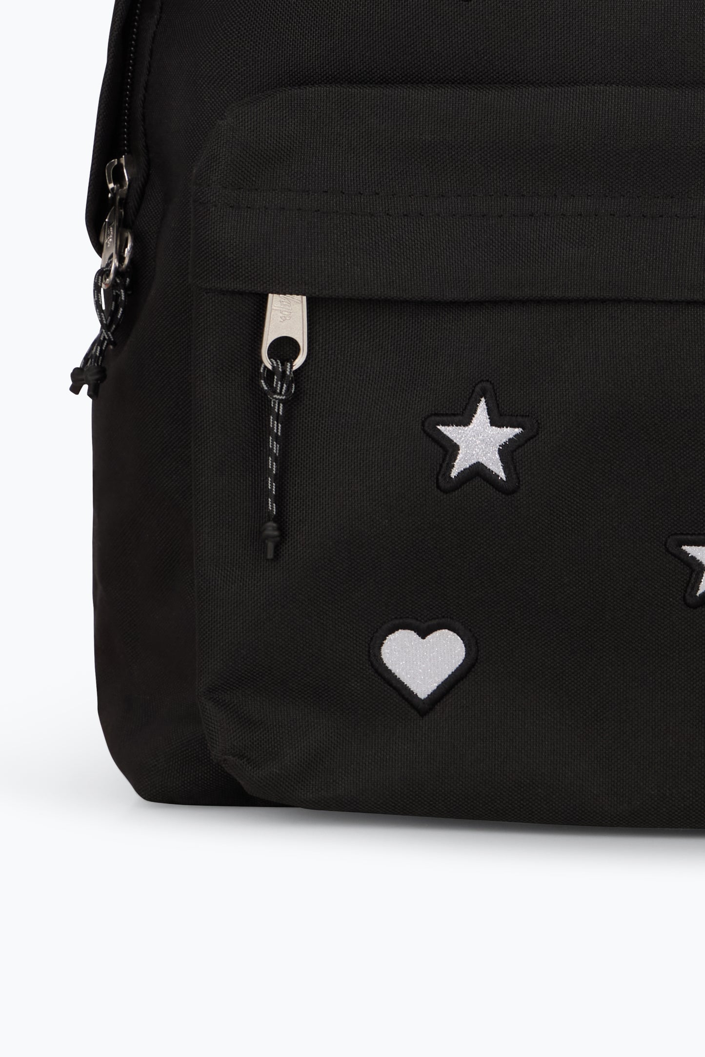 Hype Kids Black Chrome Charm Backpack