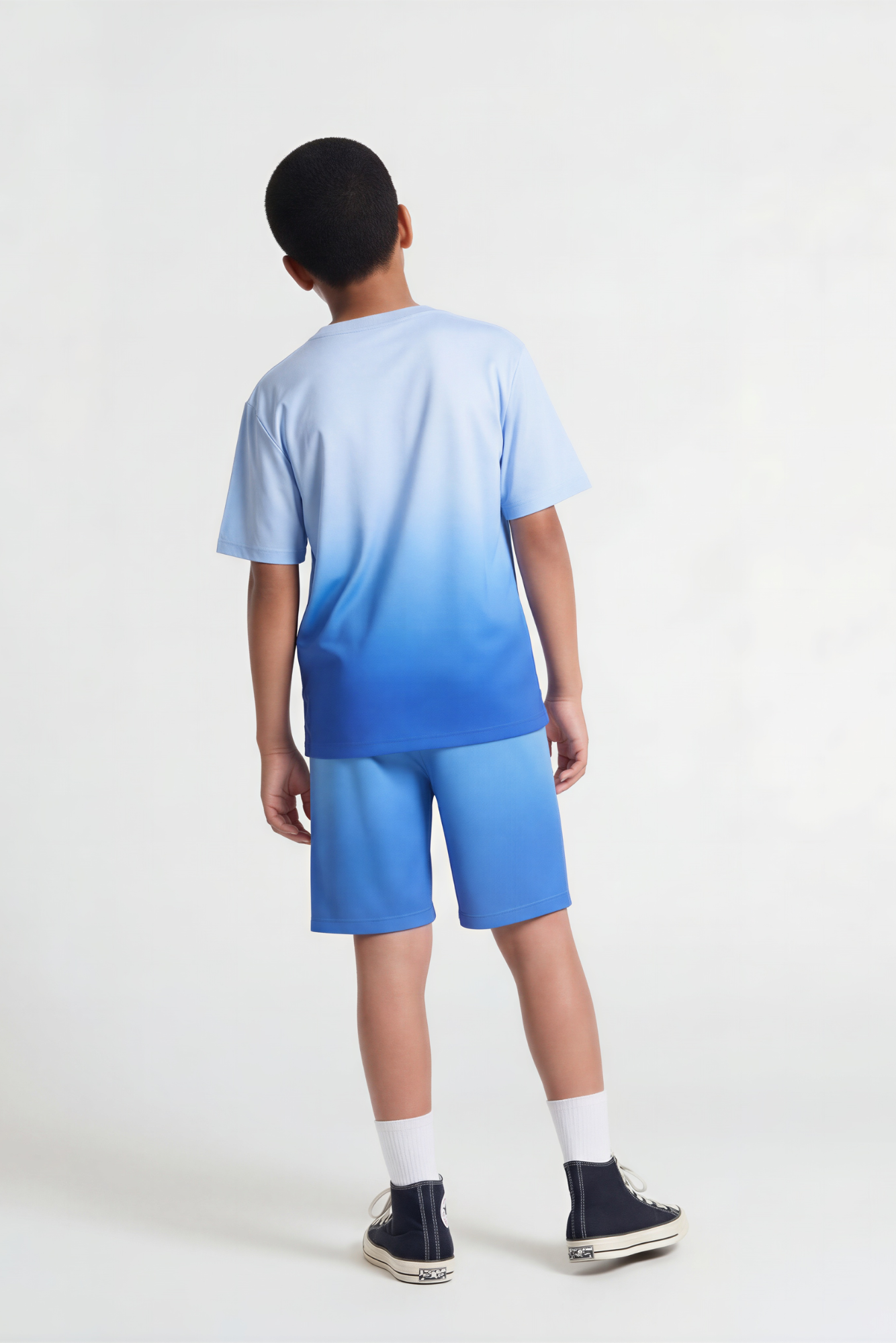 Hype Boys Blue Faded Sweat Shorts