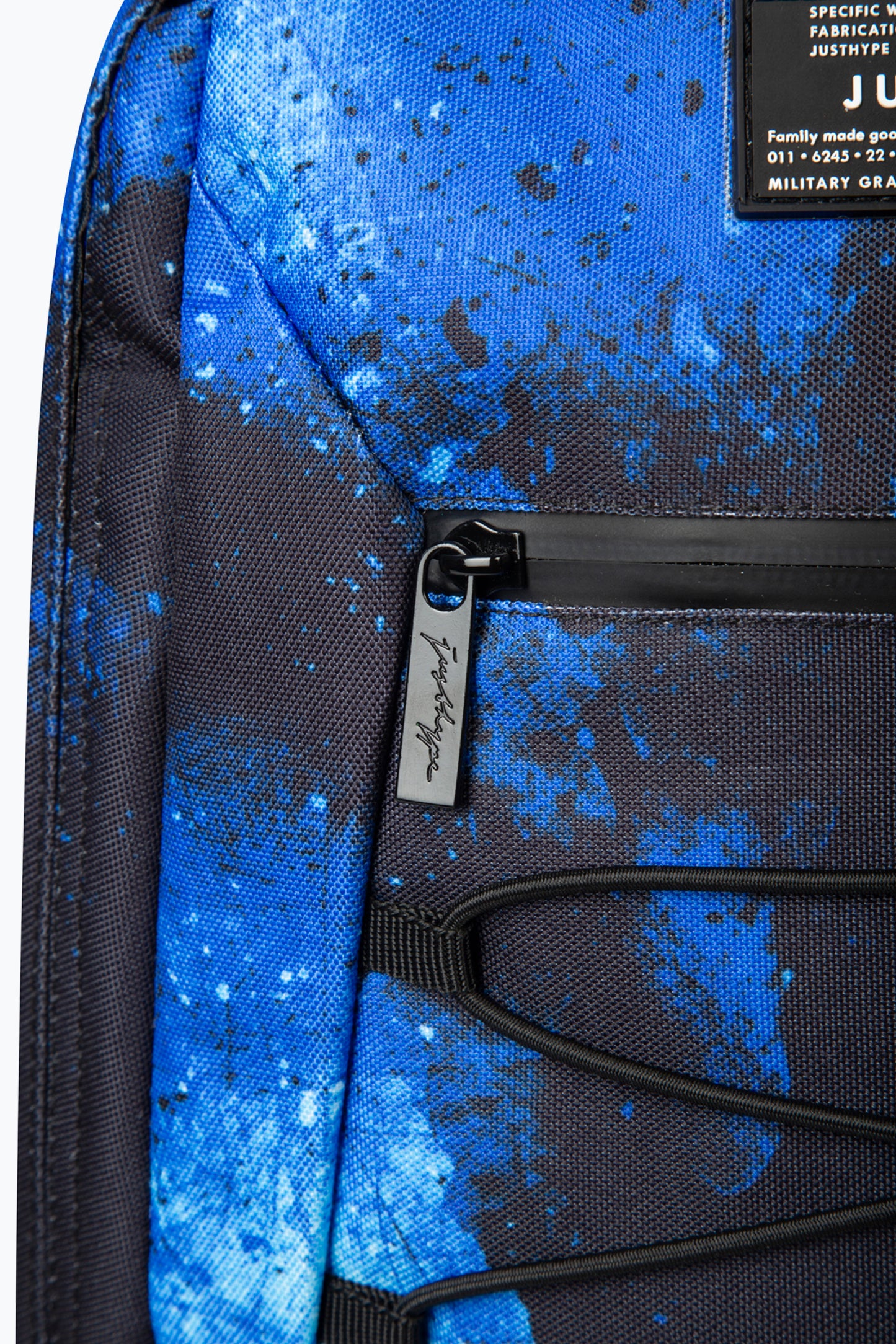 Hype Kids Black Blue Grunge Maxi Backpack