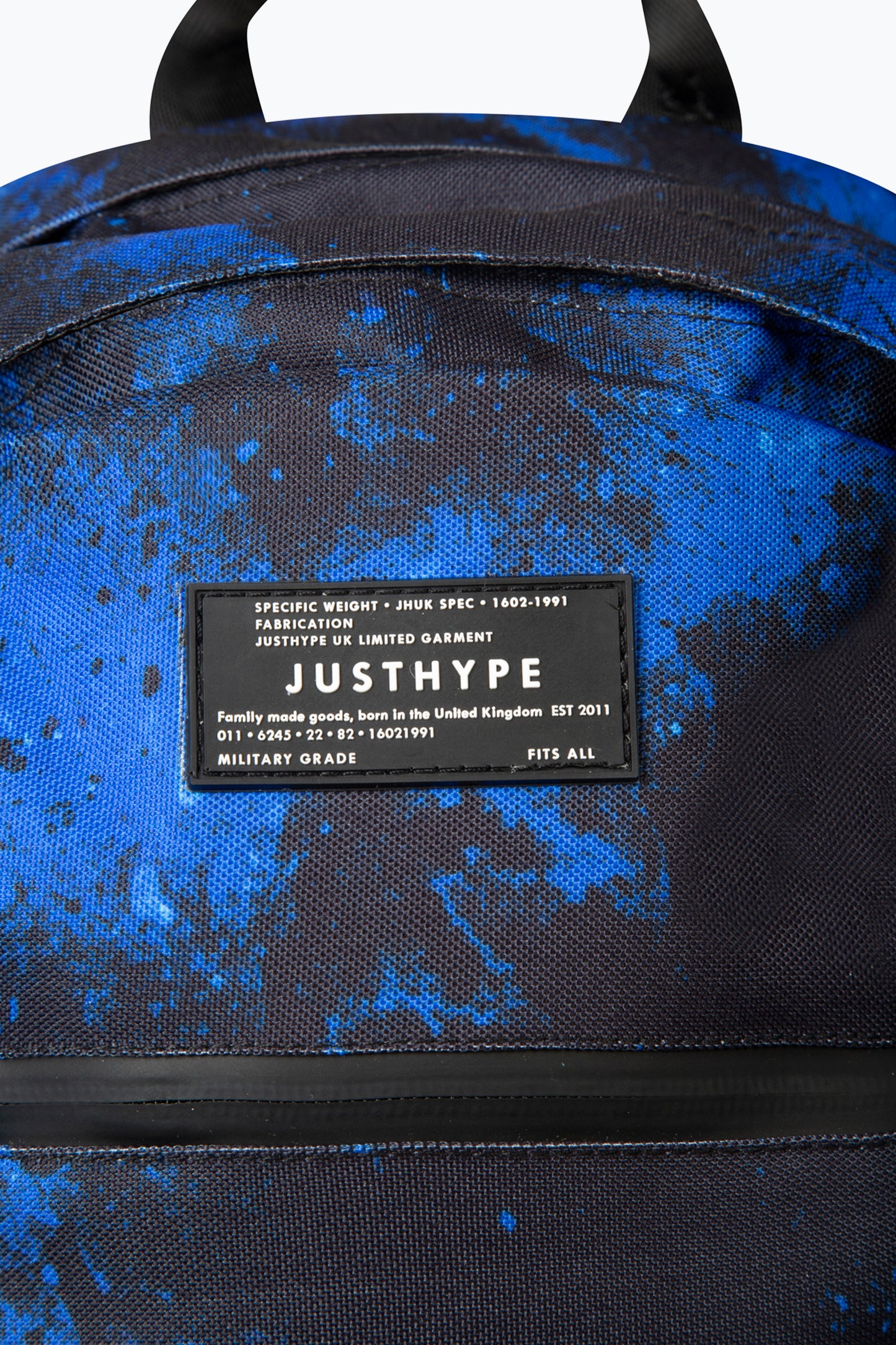 Hype Kids Black Blue Grunge Maxi Backpack