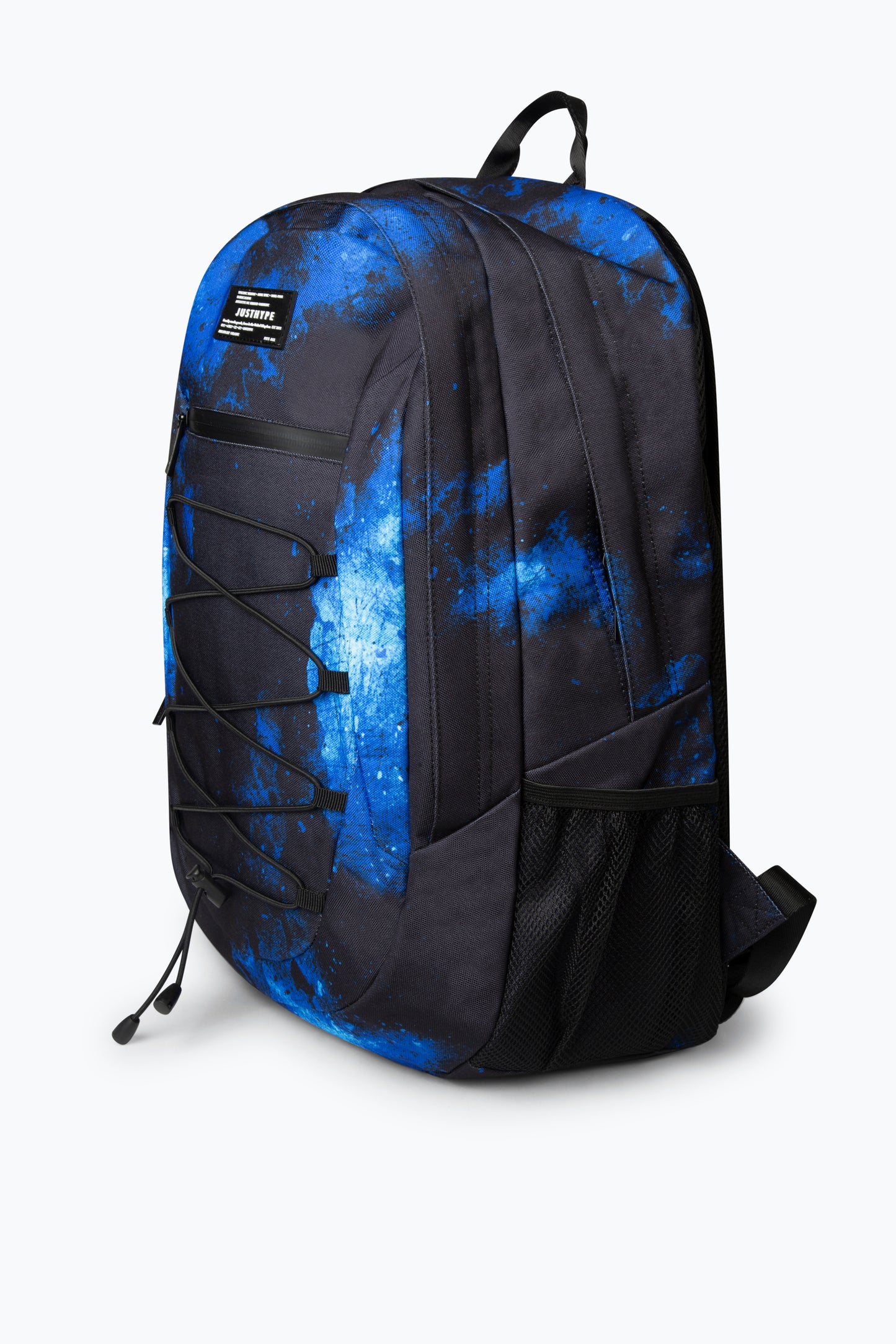 Hype Kids Black Blue Grunge Maxi Backpack