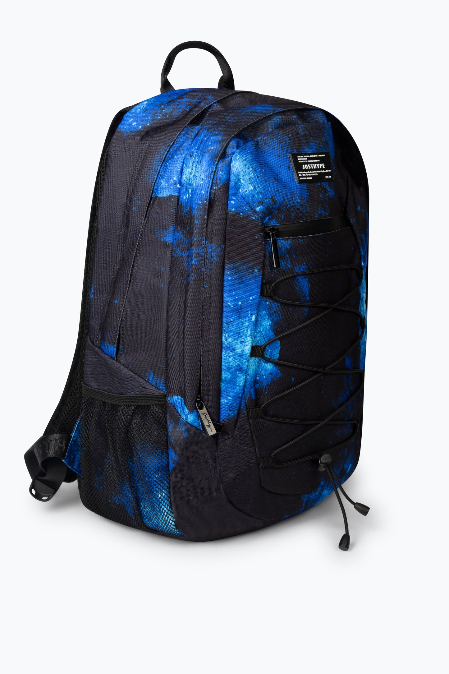 Hype Kids Black Blue Grunge Maxi Backpack