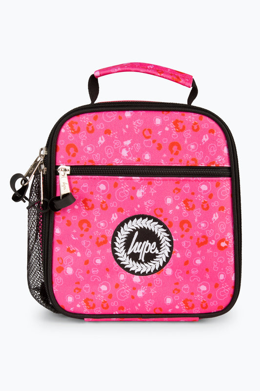 Hype Girls Pink Leopard Lunch Box