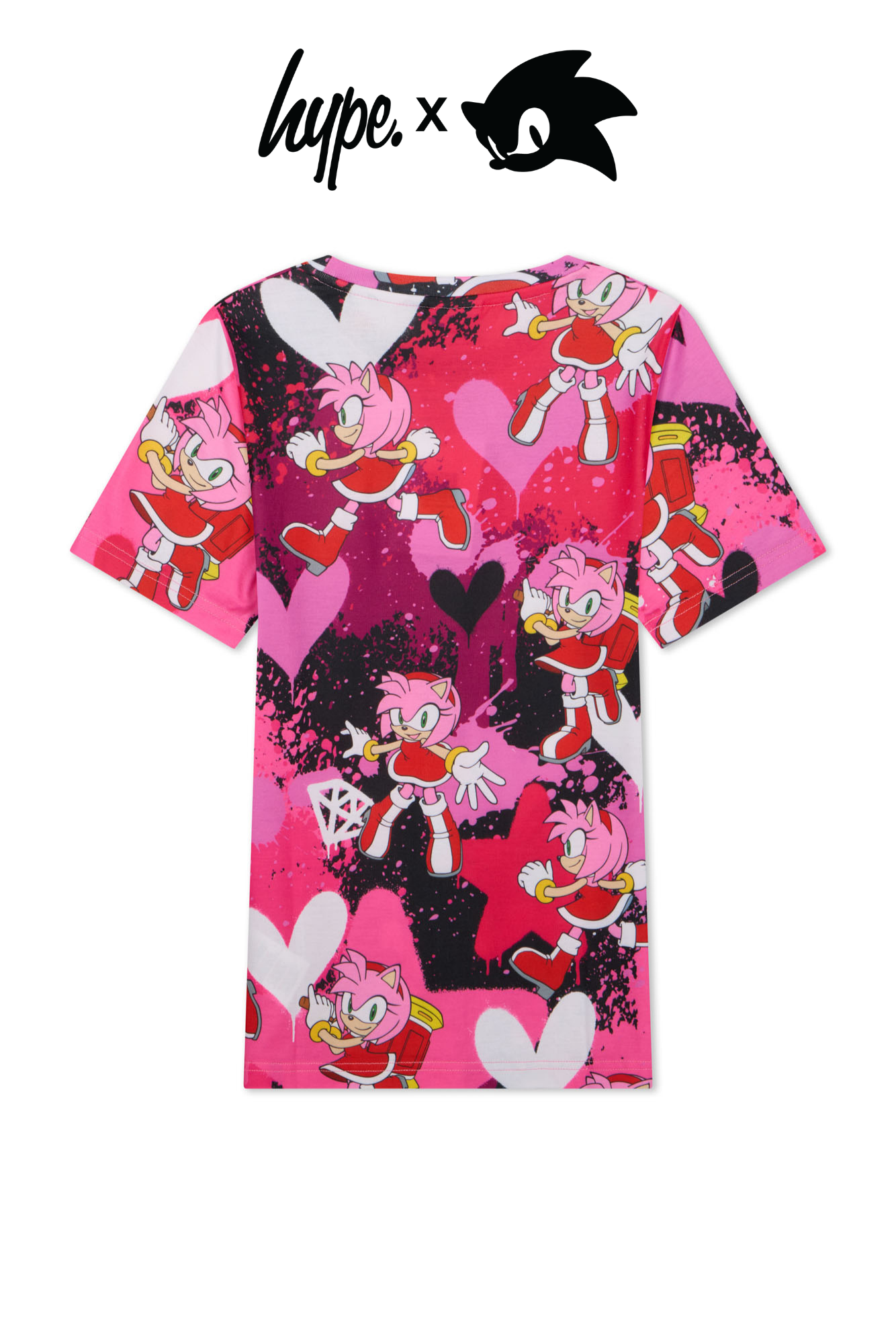 Hype x Sonic The Hedgehog™ Girls Multi Amy Rose T-Shirt