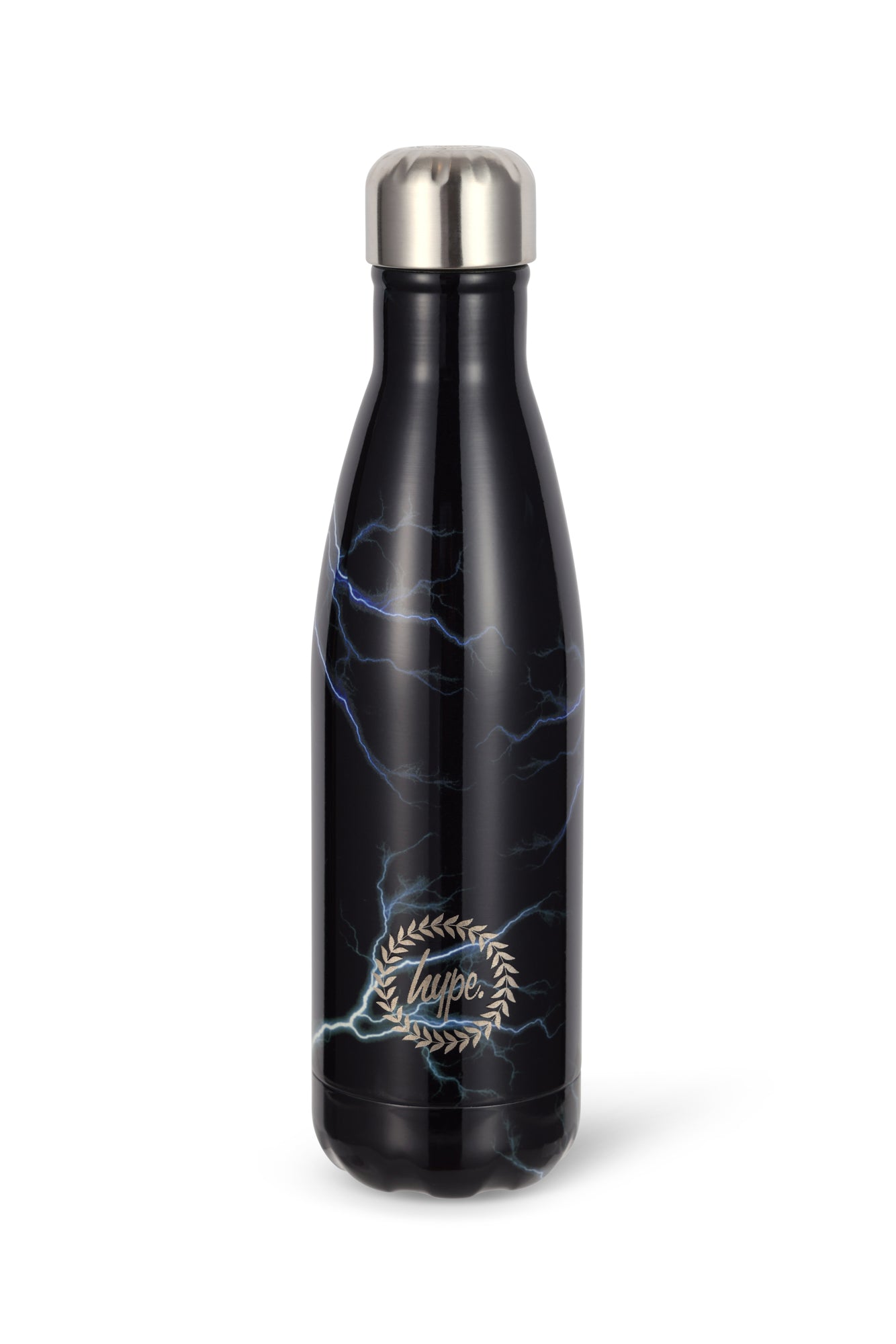 Hype Boys Black Lightning Thermal Water Bottle