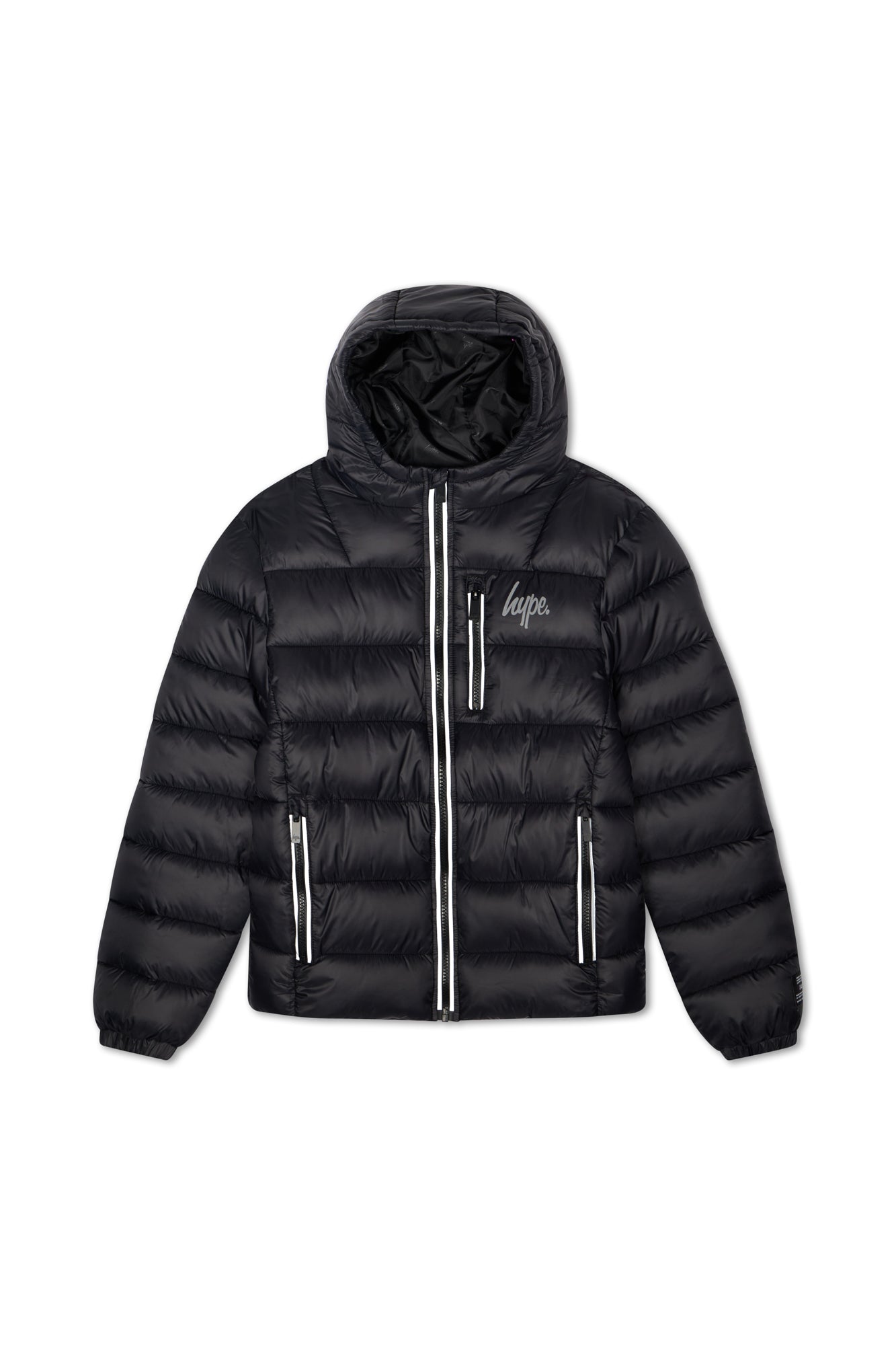 Hype Kids Black Padded Reflective Jacket