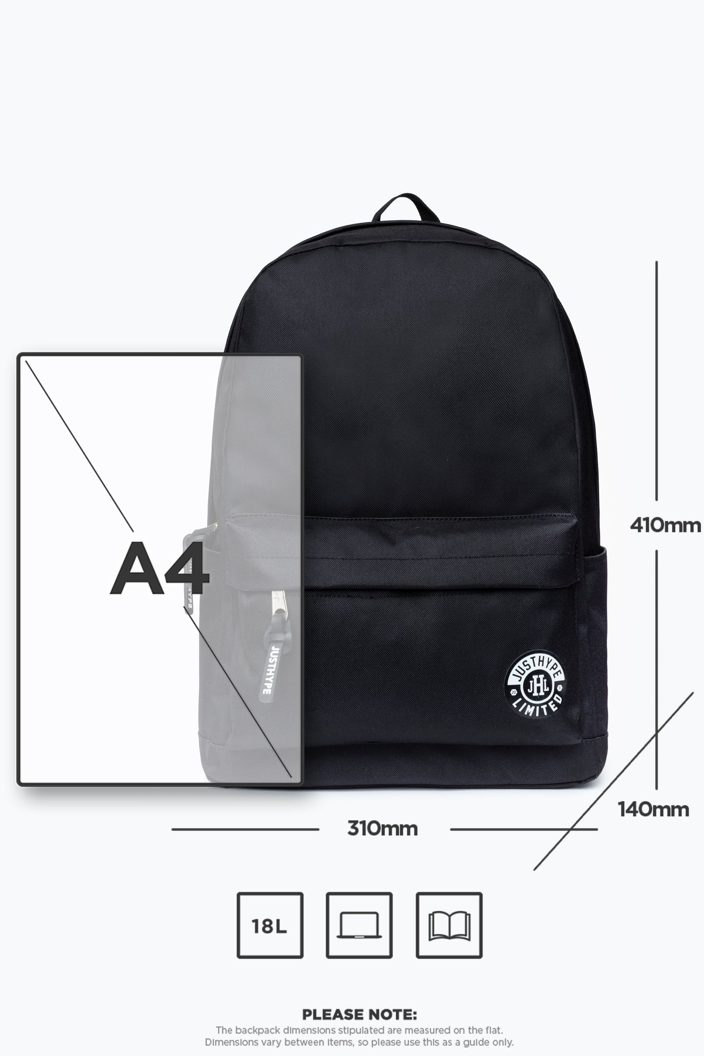 Hype Black Entry Unisex Backpack