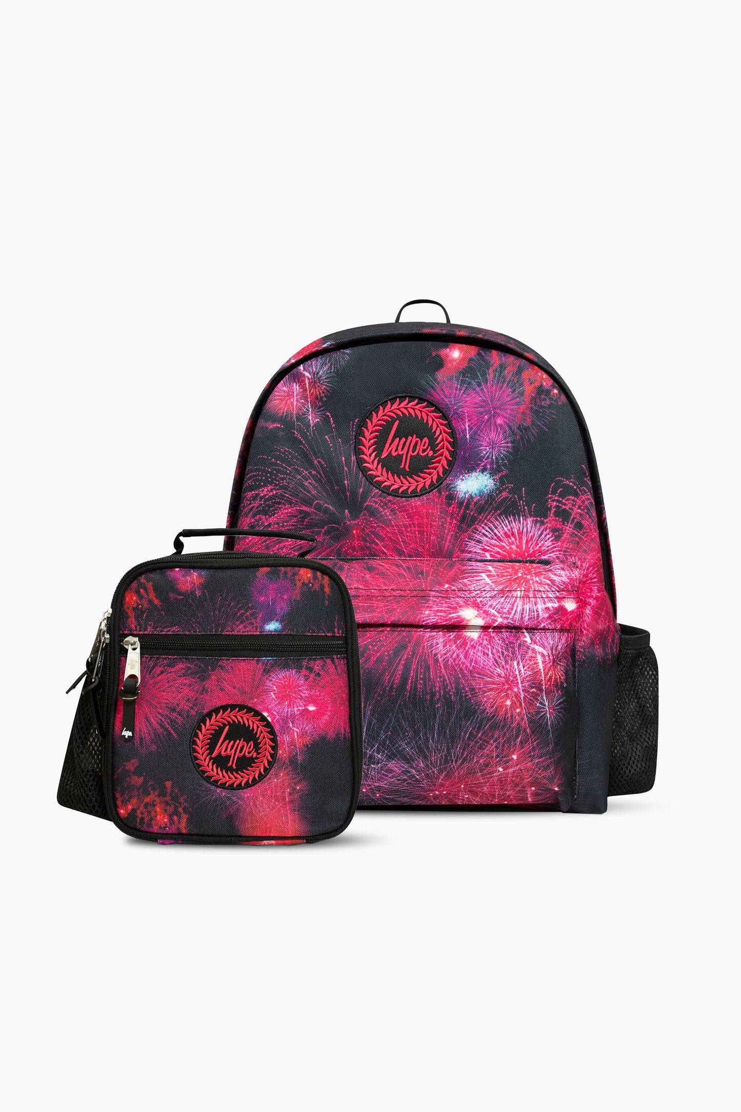 Hype Girls Pink Fireworks Backpack & Lunch Bag Bundle