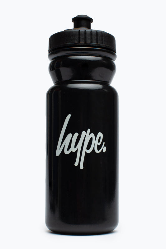 Hype Unisex Black Plastic Water Bottle