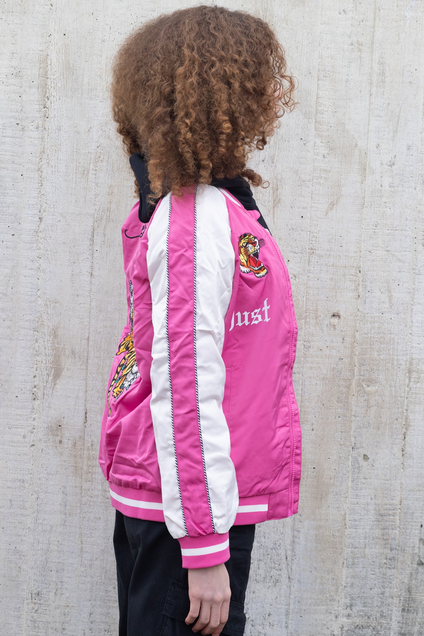 Hype X Ed Hardy Girls Pink Tiger Souvenir Jacket