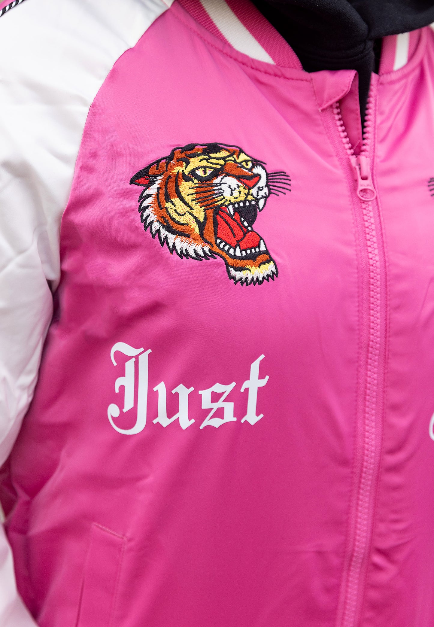 Hype X Ed Hardy Girls Pink Tiger Souvenir Jacket