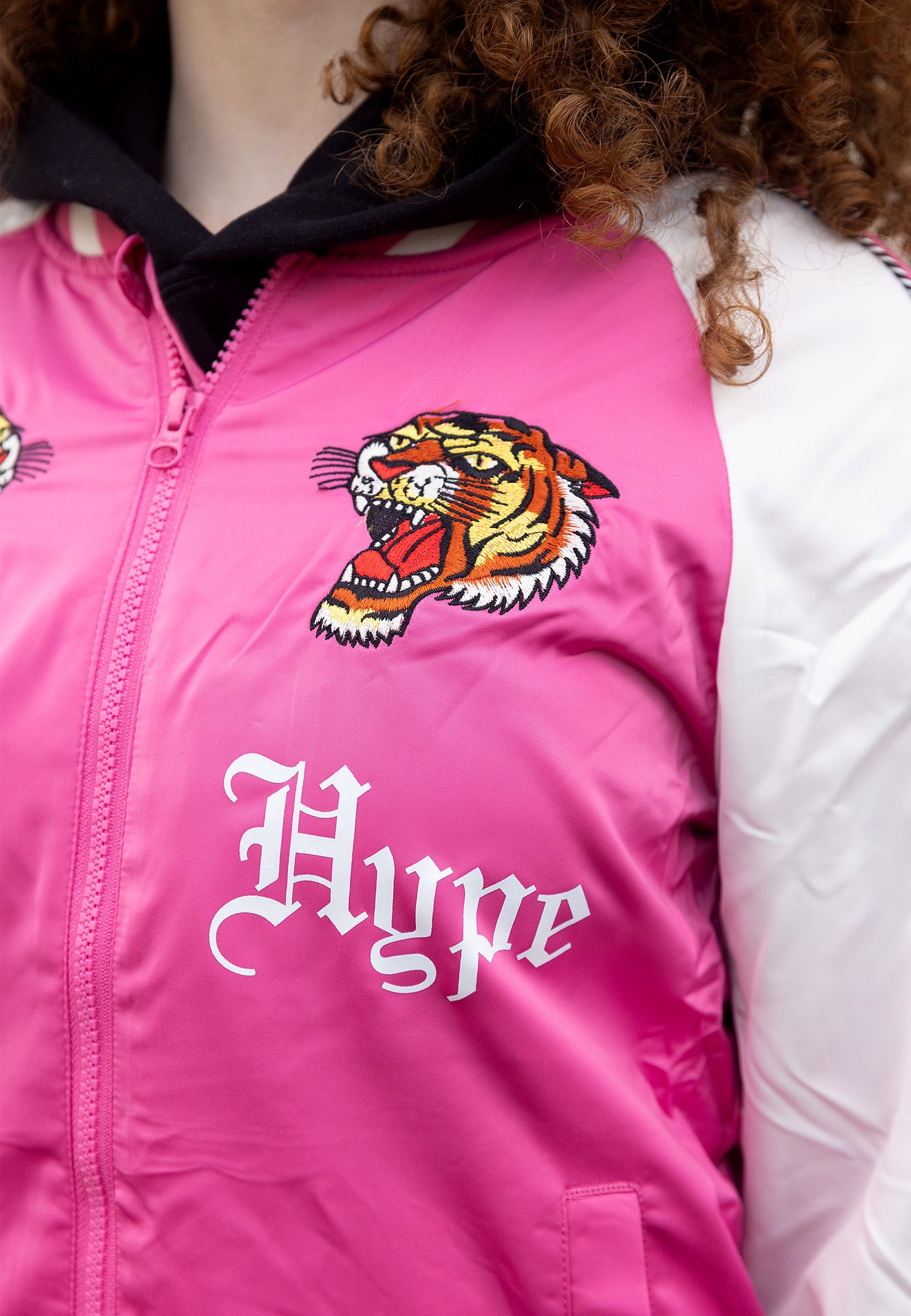 Hype X Ed Hardy Girls Pink Tiger Souvenir Jacket