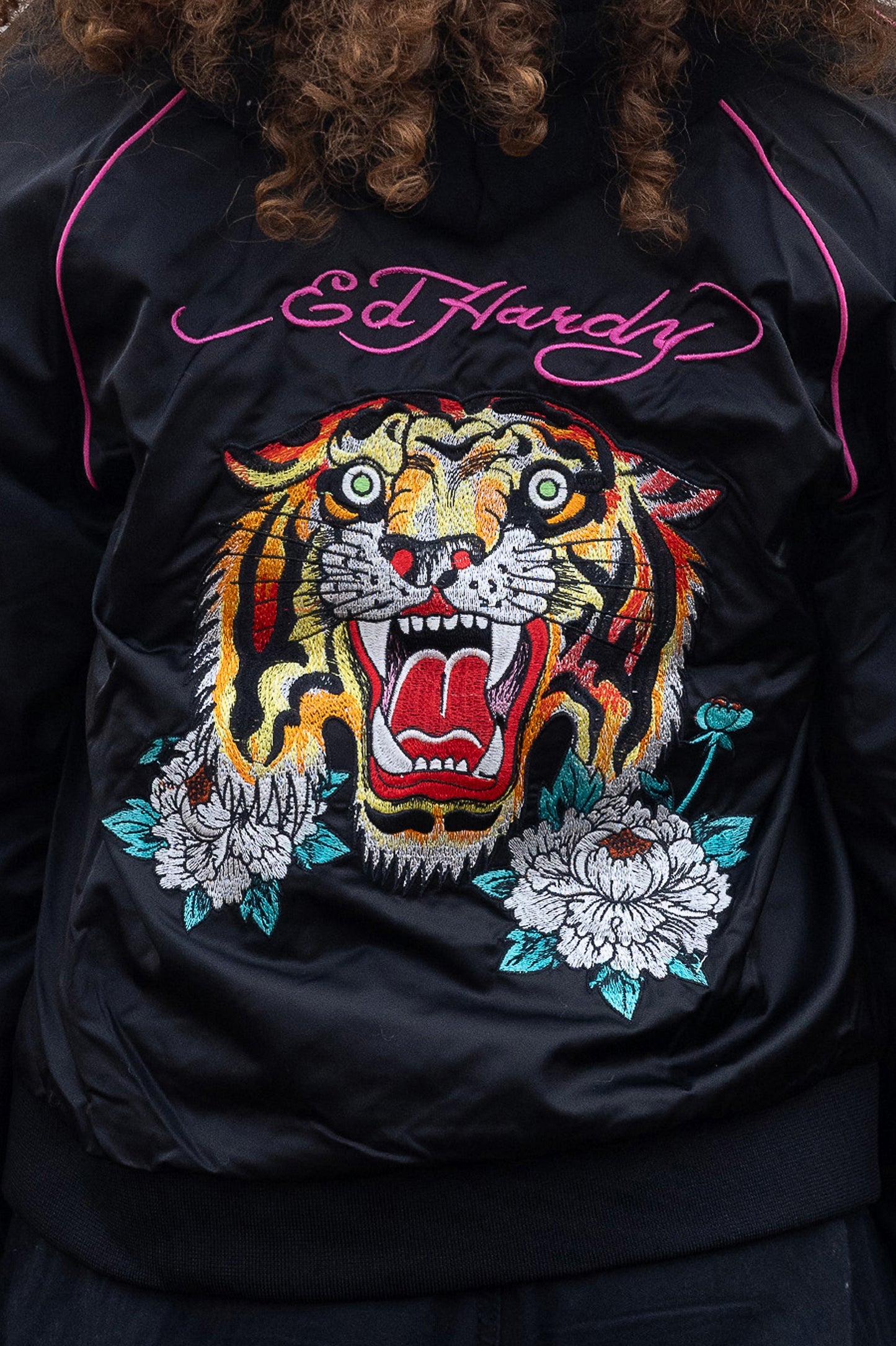 Hype X Ed Hardy Girls Roaring Tiger Bomber Jacket