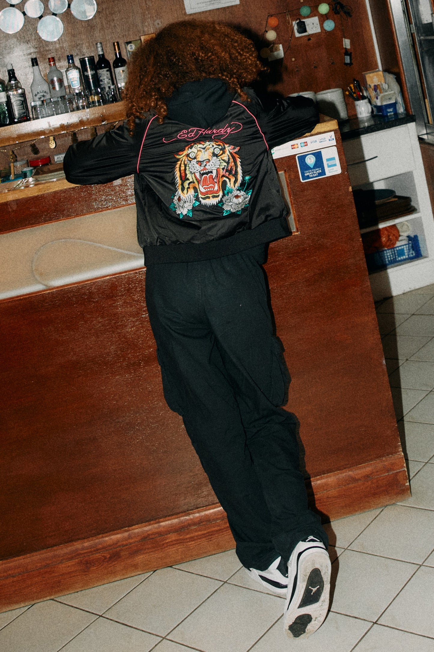 Hype X Ed Hardy Girls Roaring Tiger Bomber Jacket