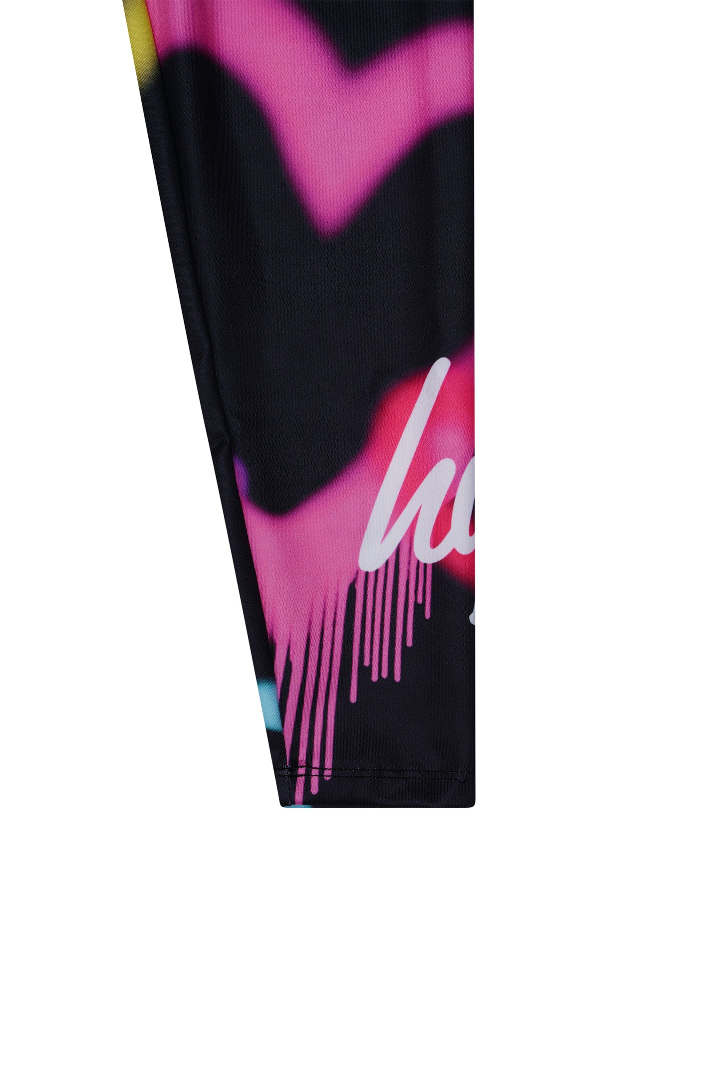 Hype Girls Black Graffiti Hearts Legging