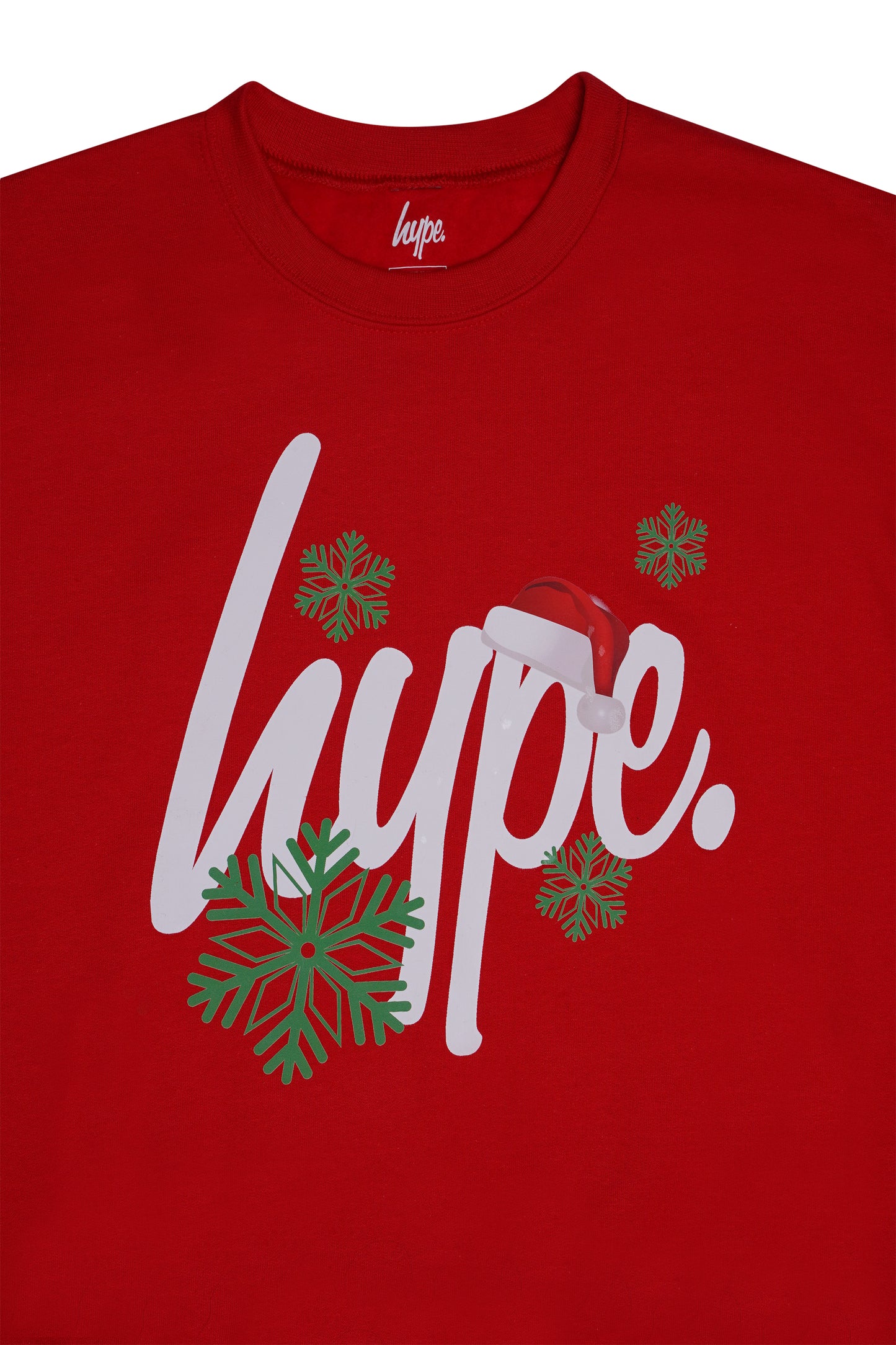 Hype Adults Red Christmas Script Sweatshirt