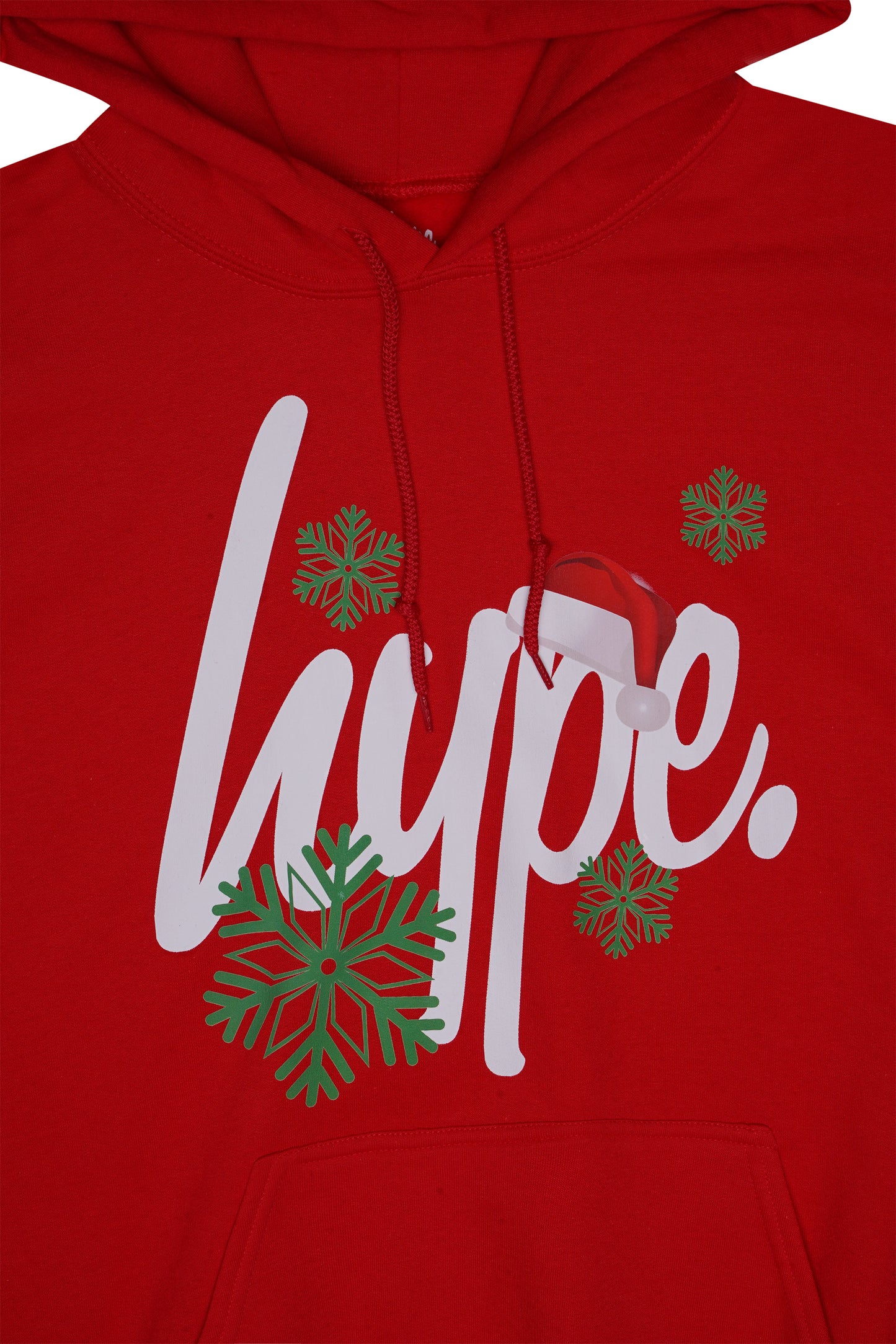 Hype Kids Red Christmas Script Hoodie