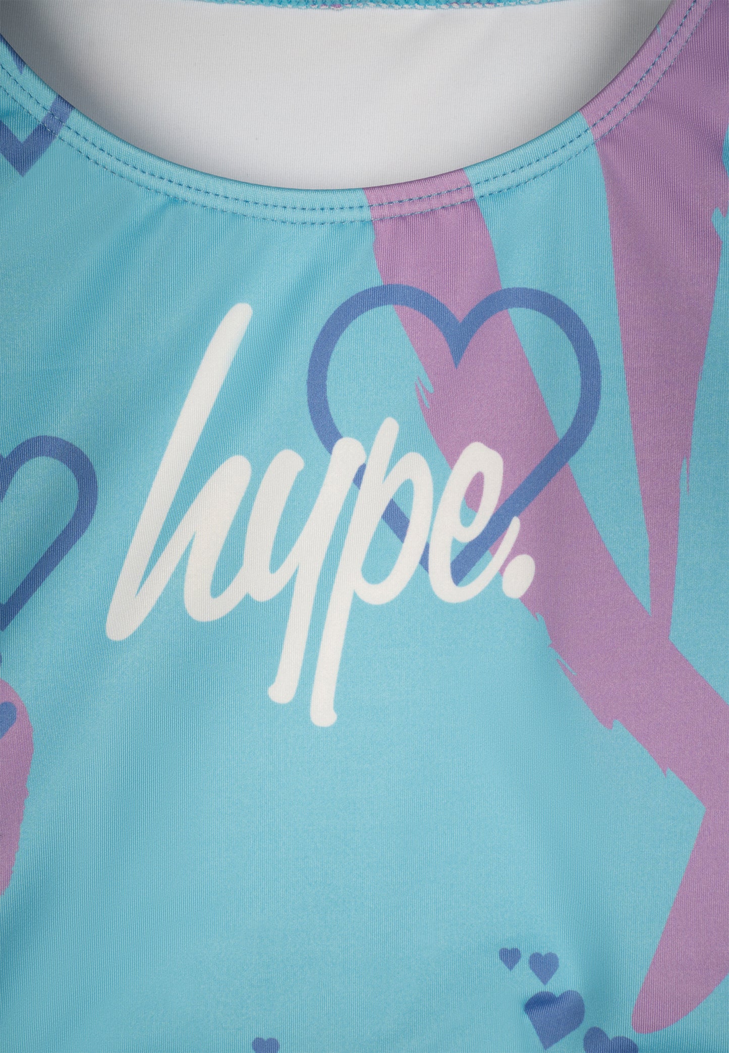 Hype Girls Pink Heart Xoxo Swimsuit