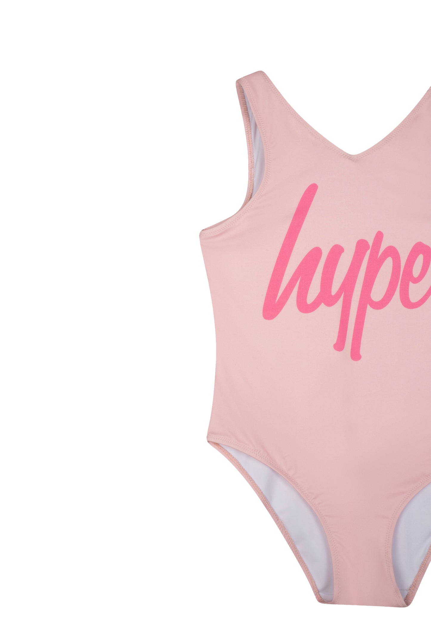 Hype Girls Pink Script Swimsuit