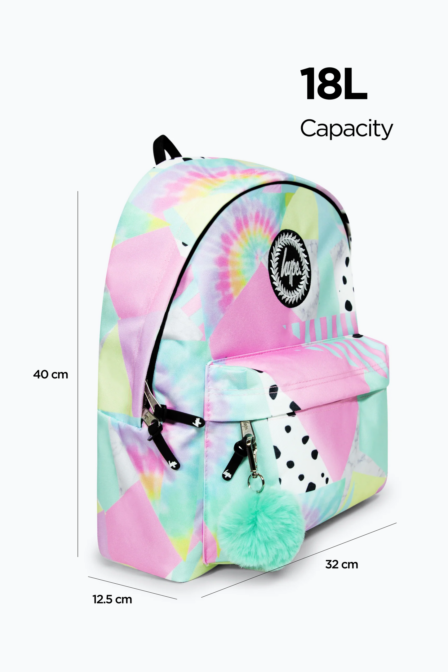 Hype Girls Pink Pastel Collage Backpack & Lunch Bag Bundle