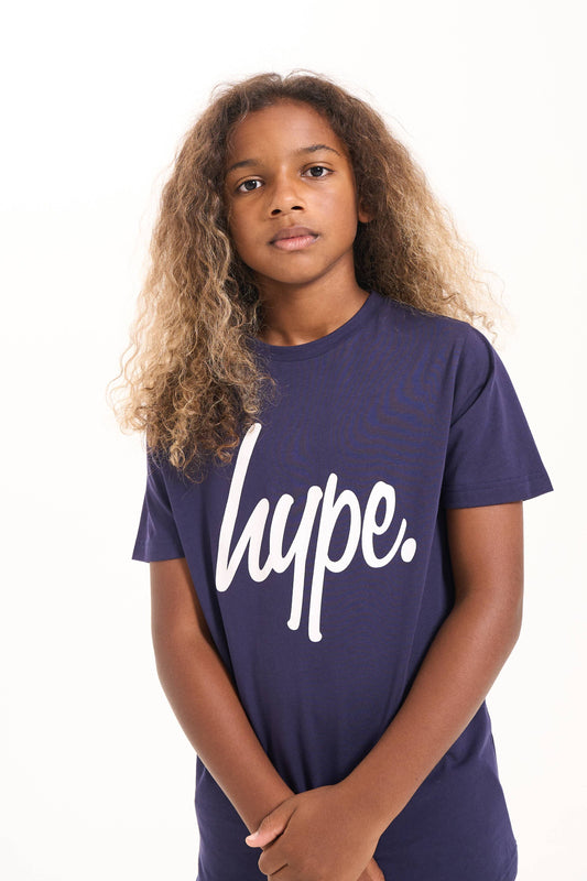 Hype Unisex Essence Navy T-Shirt