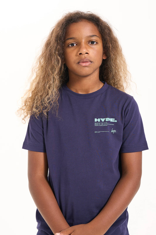 Hype Boys Navy Explore T-Shirt