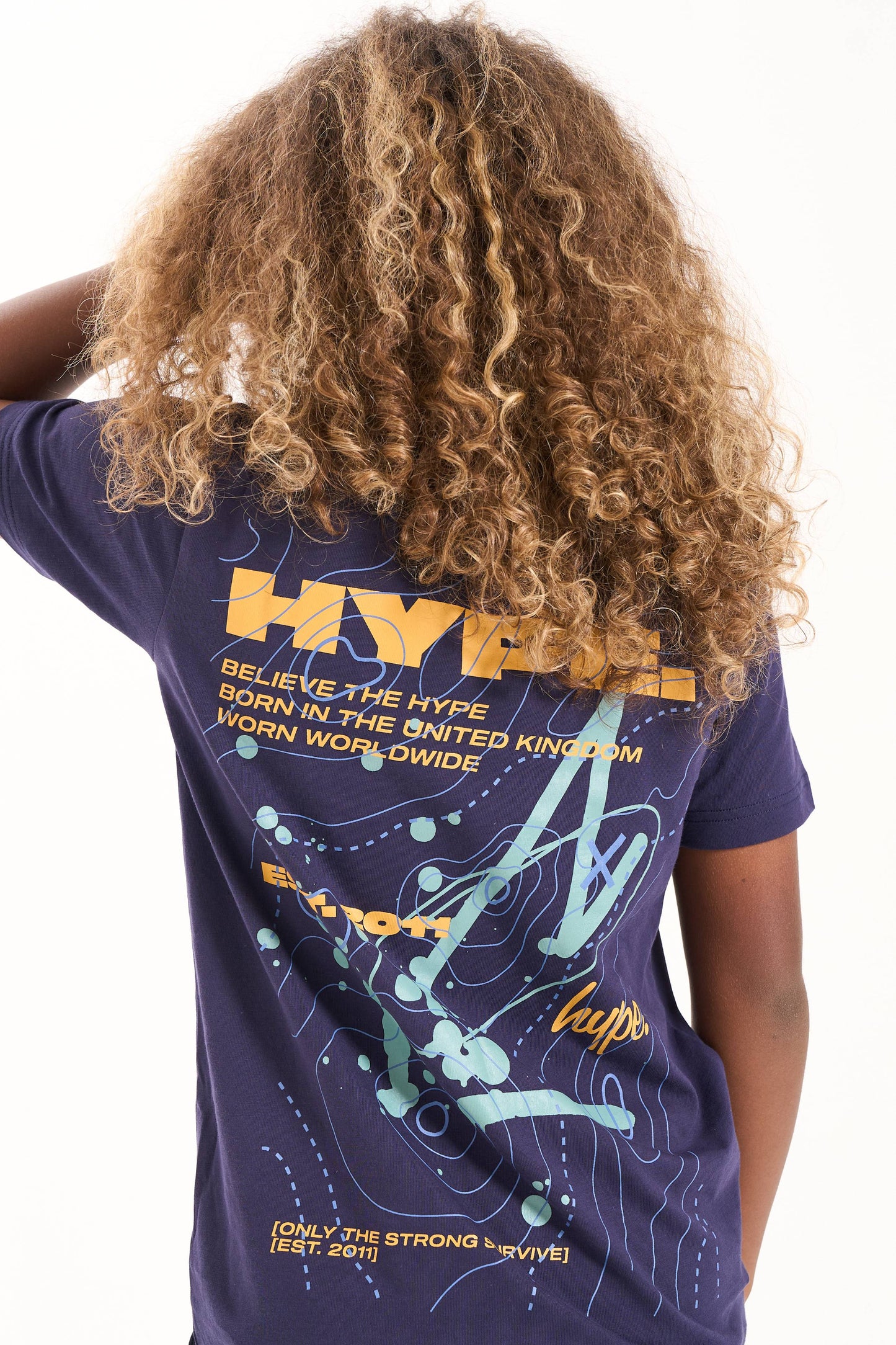 Hype Boys Navy Explore T-Shirt