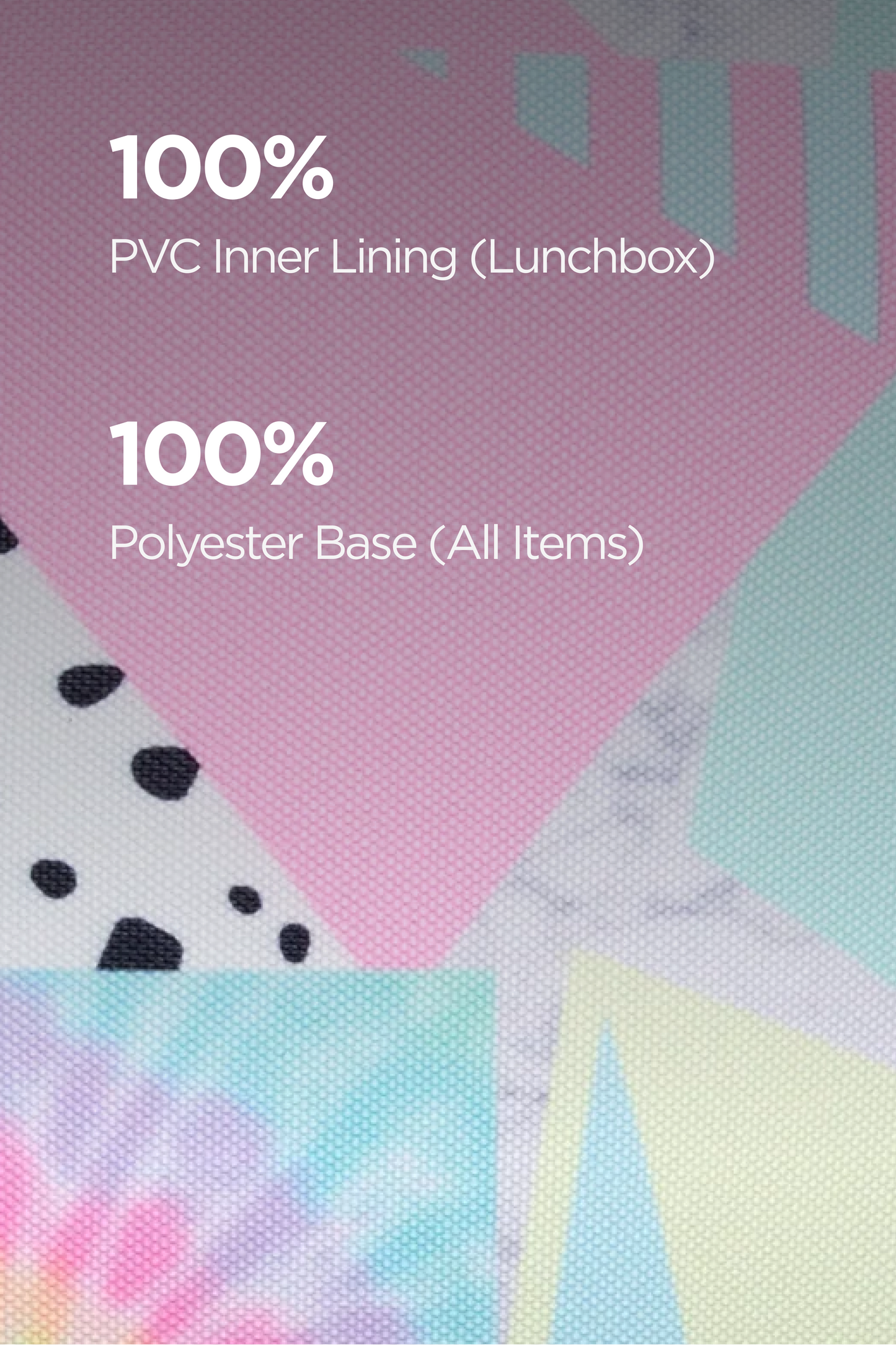 Hype Girls Pink Pastel Collage Backpack & Lunch Bag Bundle