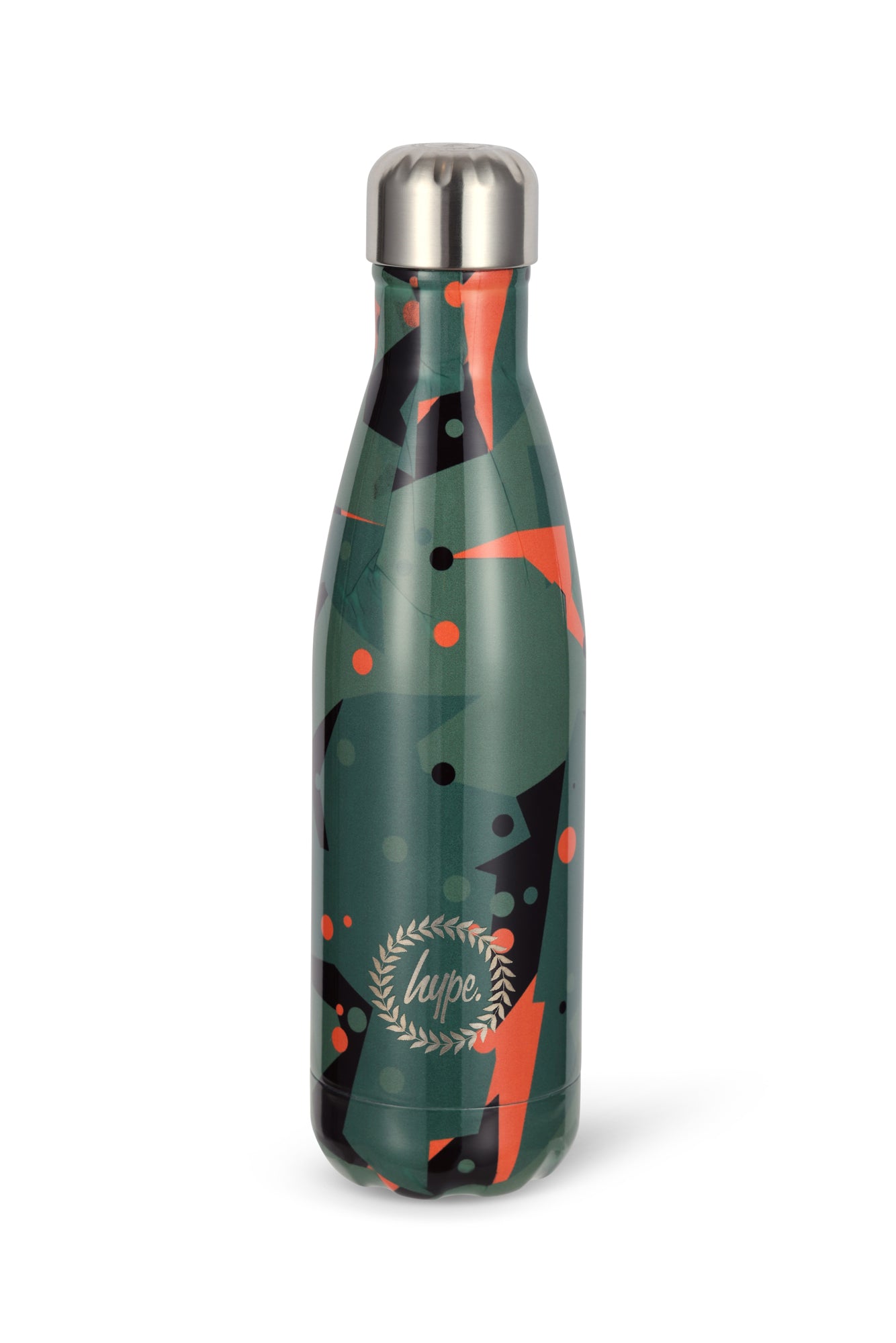Hype Boys Green Geo Camo Thermal Water Bottle