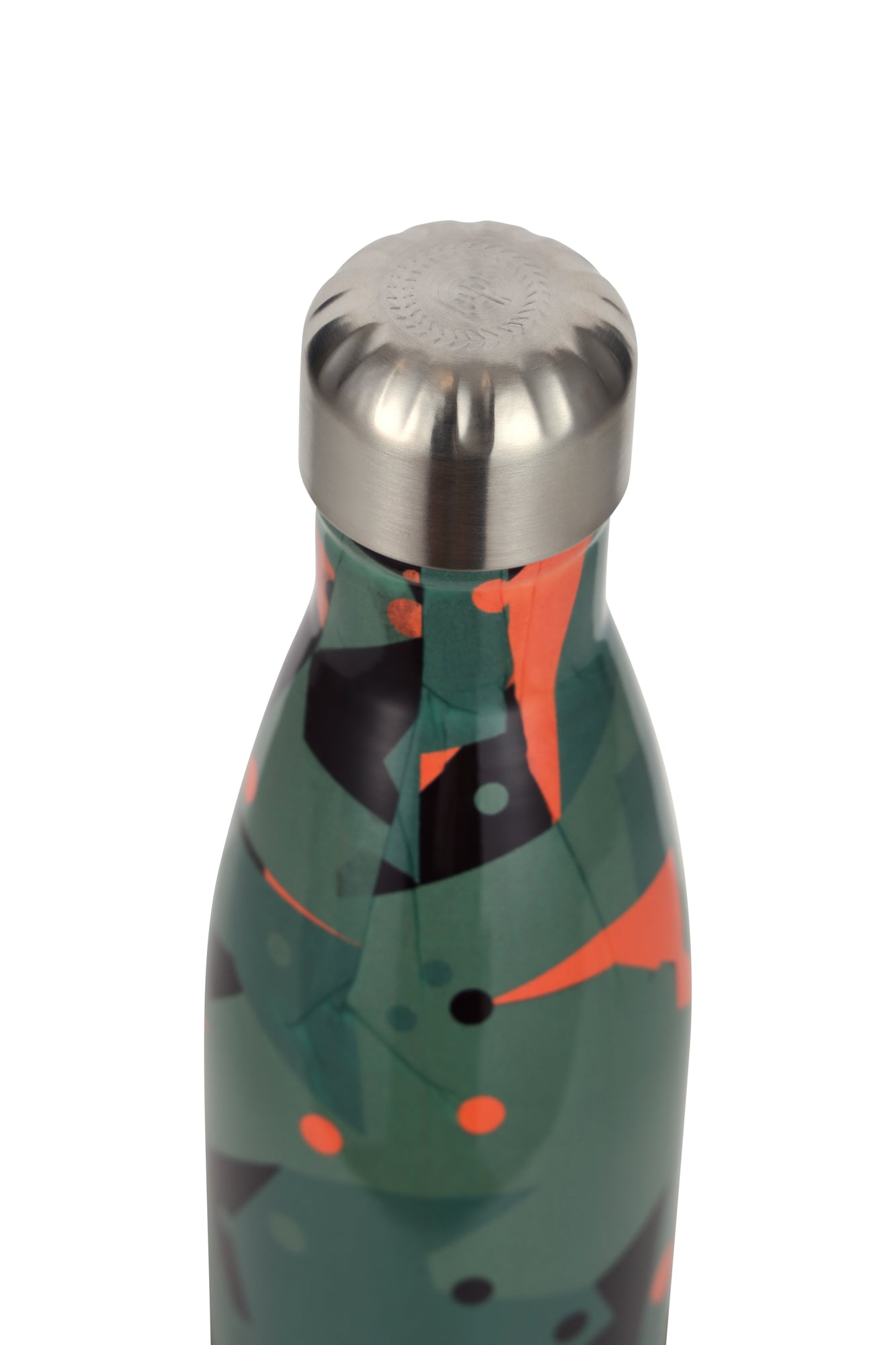 Hype Boys Green Geo Camo Thermal Water Bottle