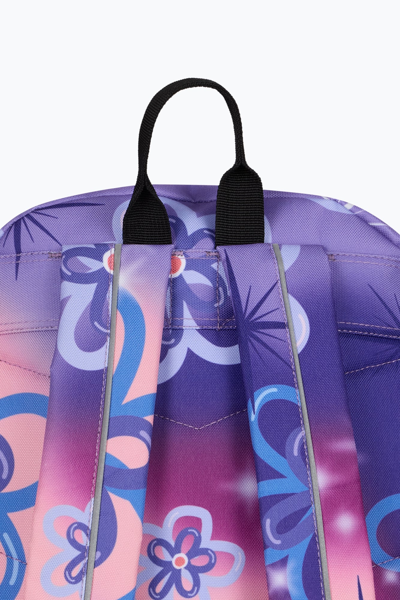 Hype Girls Purple Sparkle Flower Backpack