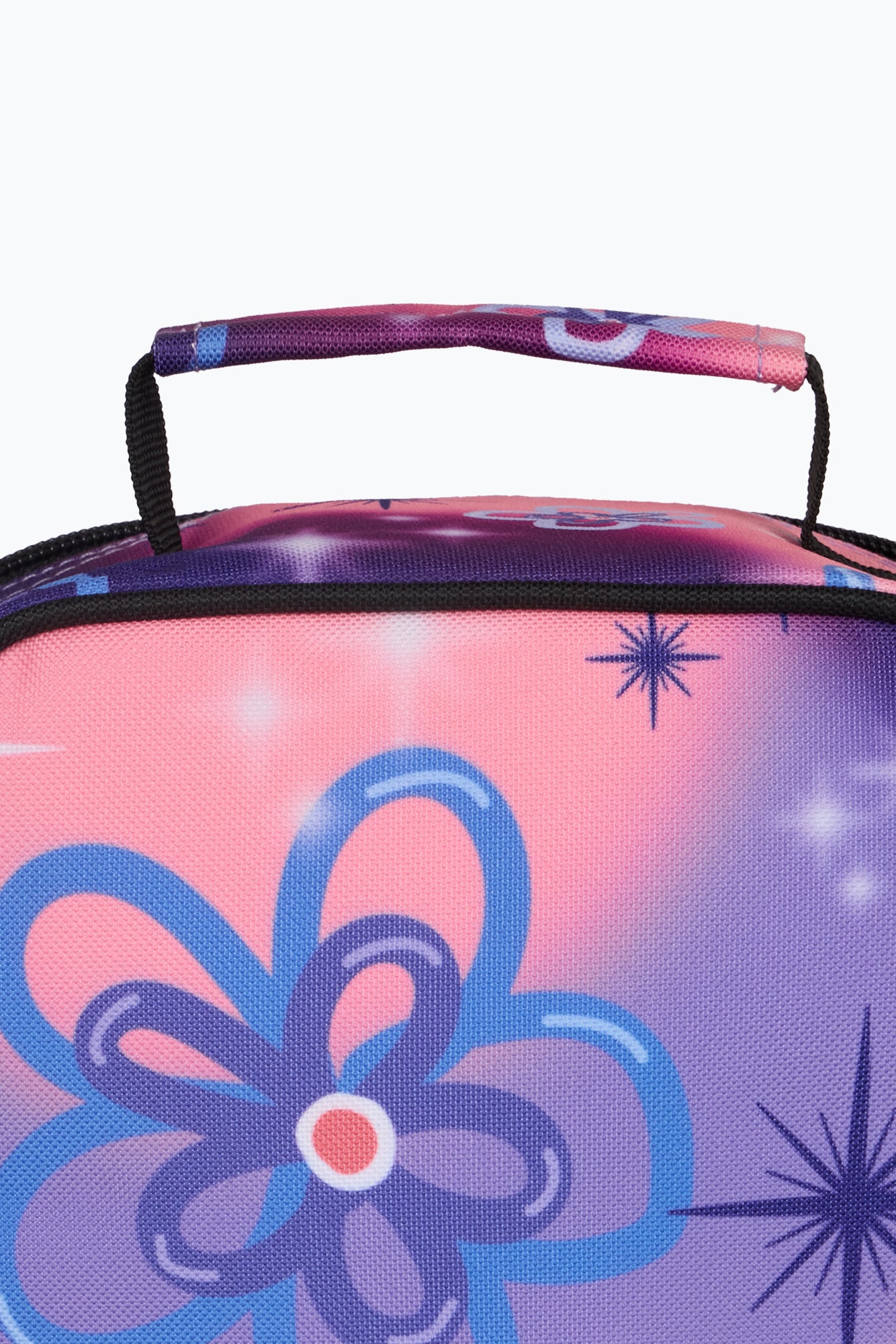 Hype Girls Purple Sparkle Flower Lunch Bag