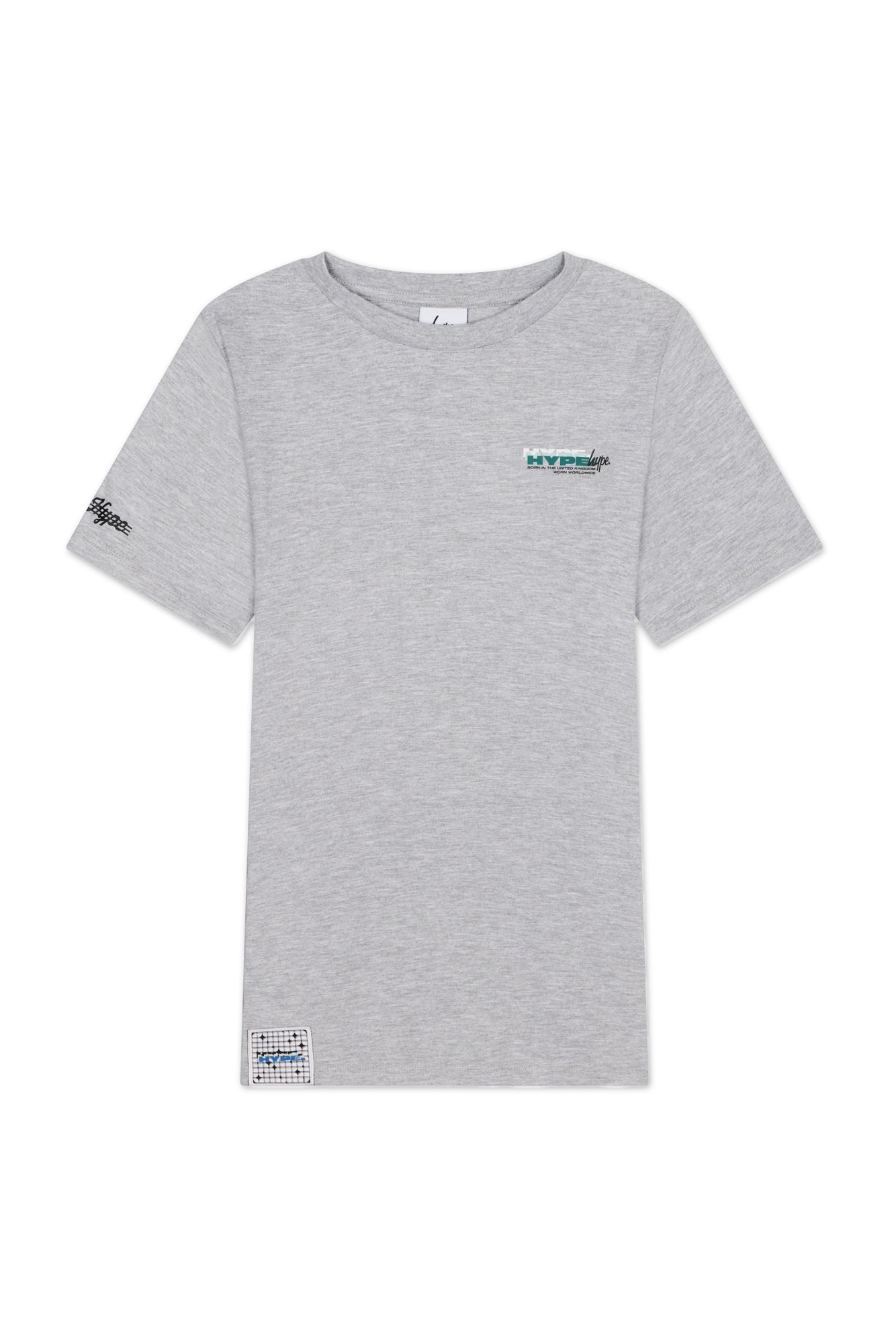 Hype Boys Grey Marl Cosmic T-Shirt