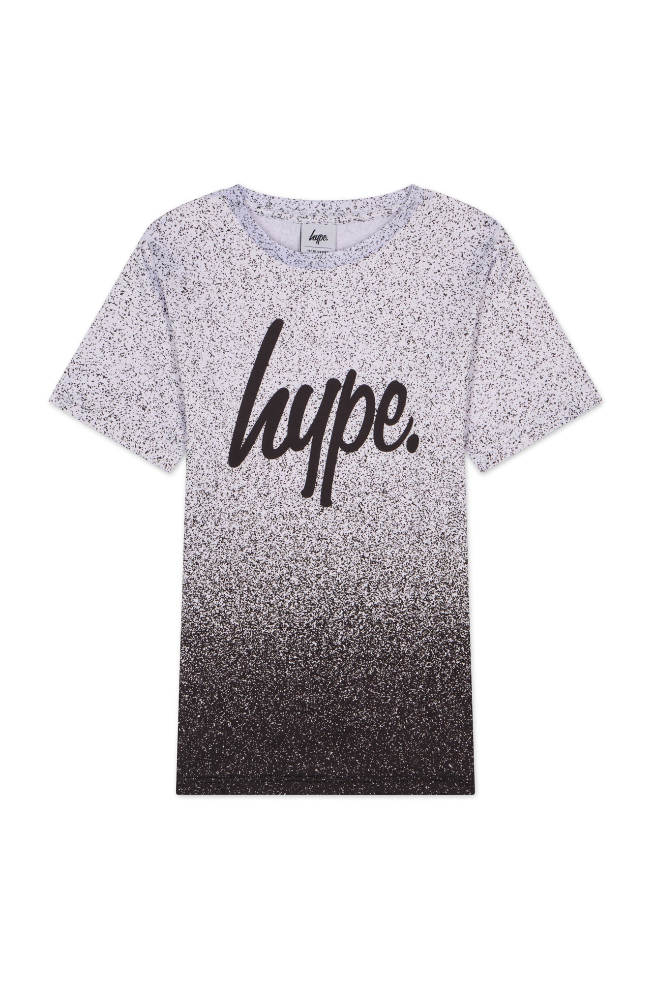 Hype Boys Black/White Speckle Fade T-Shirt