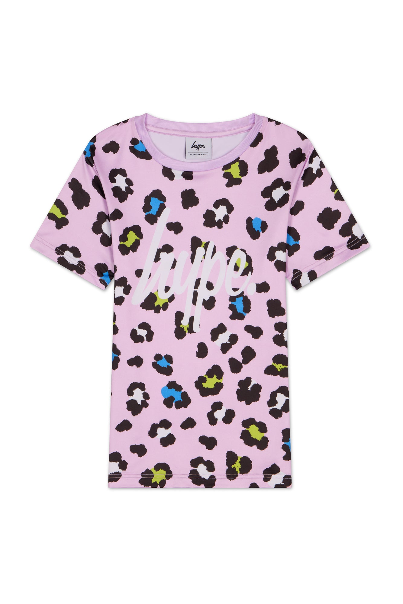 Hype Girls Lilac Leopard T-Shirt & Shorts Set