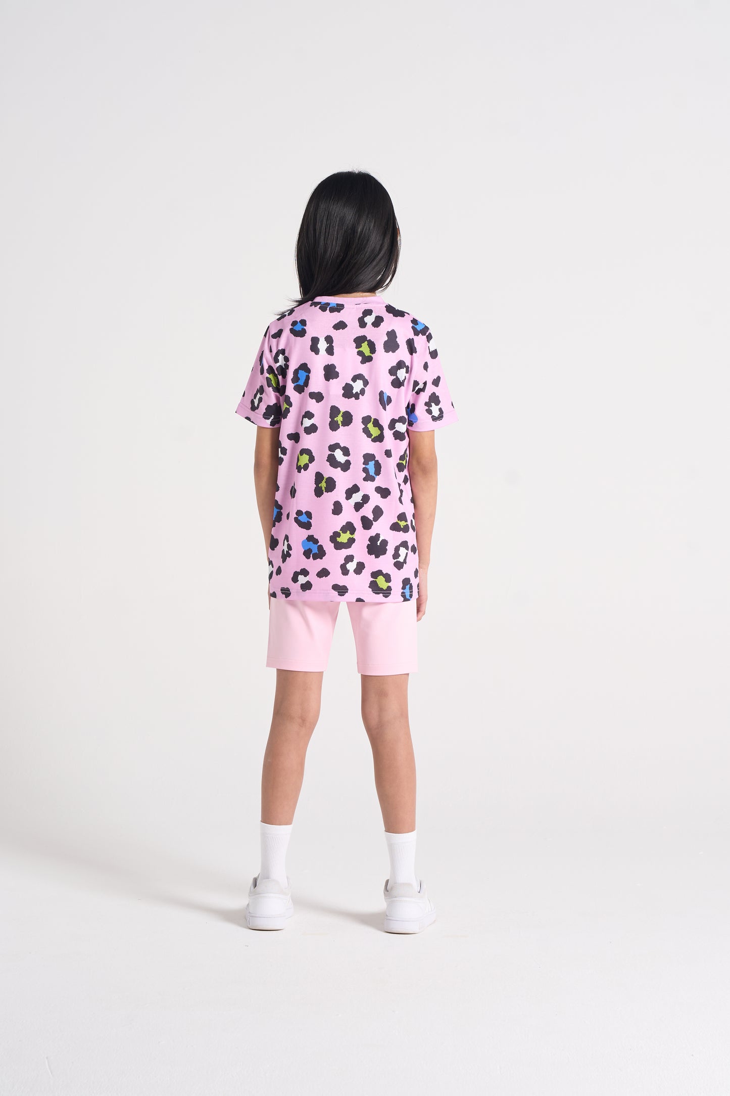 Hype Girls Lilac Leopard T-Shirt