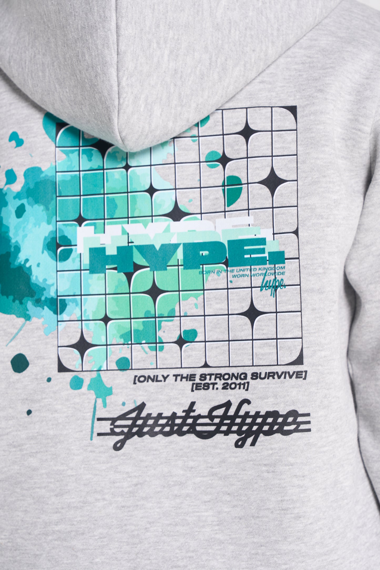 Hype Boys Grey Marl Cosmic Hoodie