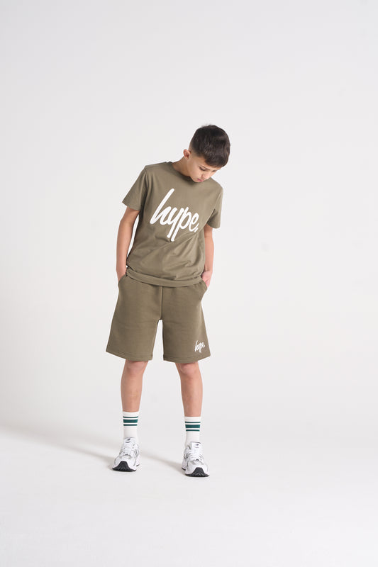 Hype Boys Green Entity Sweat Shorts