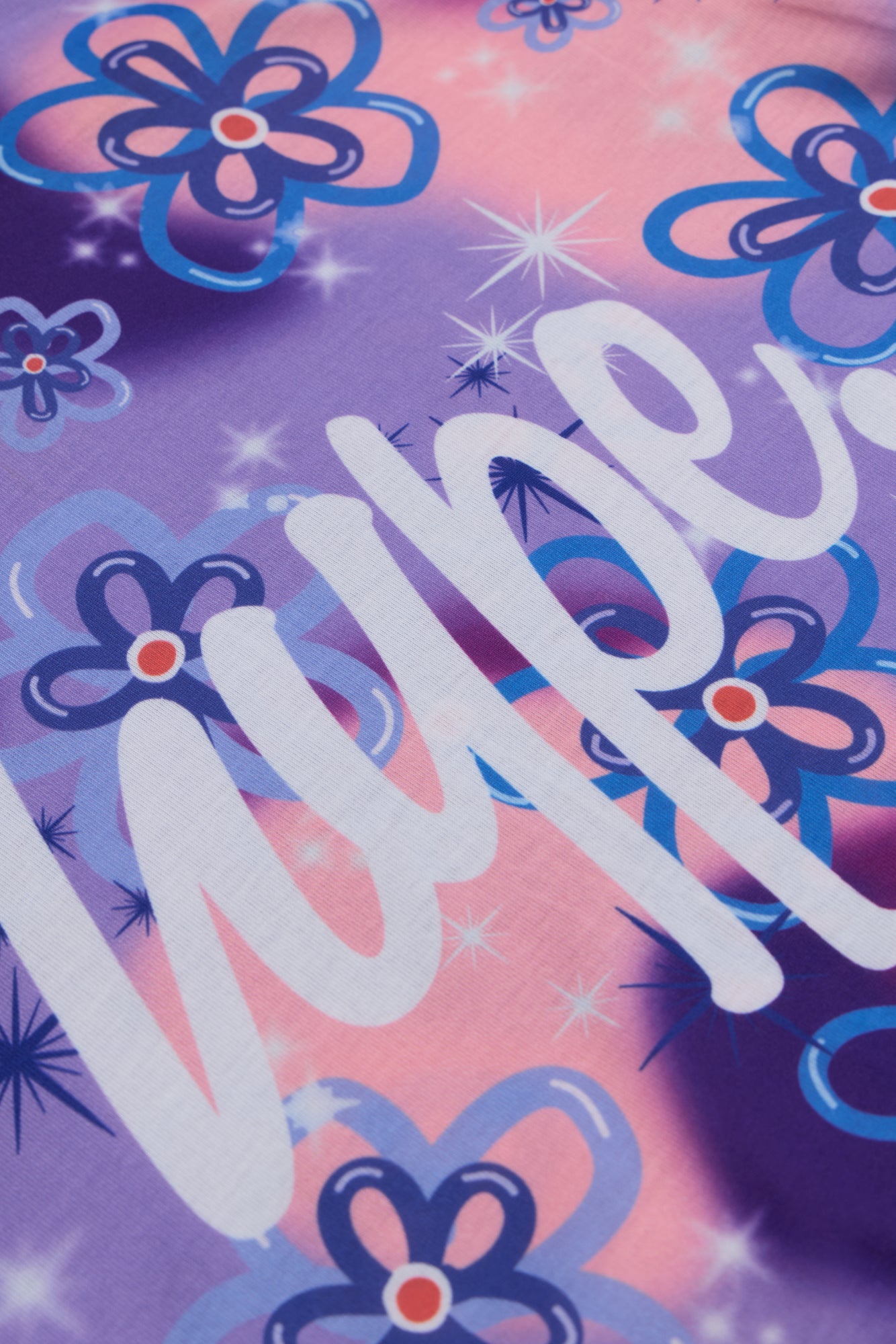 Hype Girls Purple Sparkle Flower T-Shirt