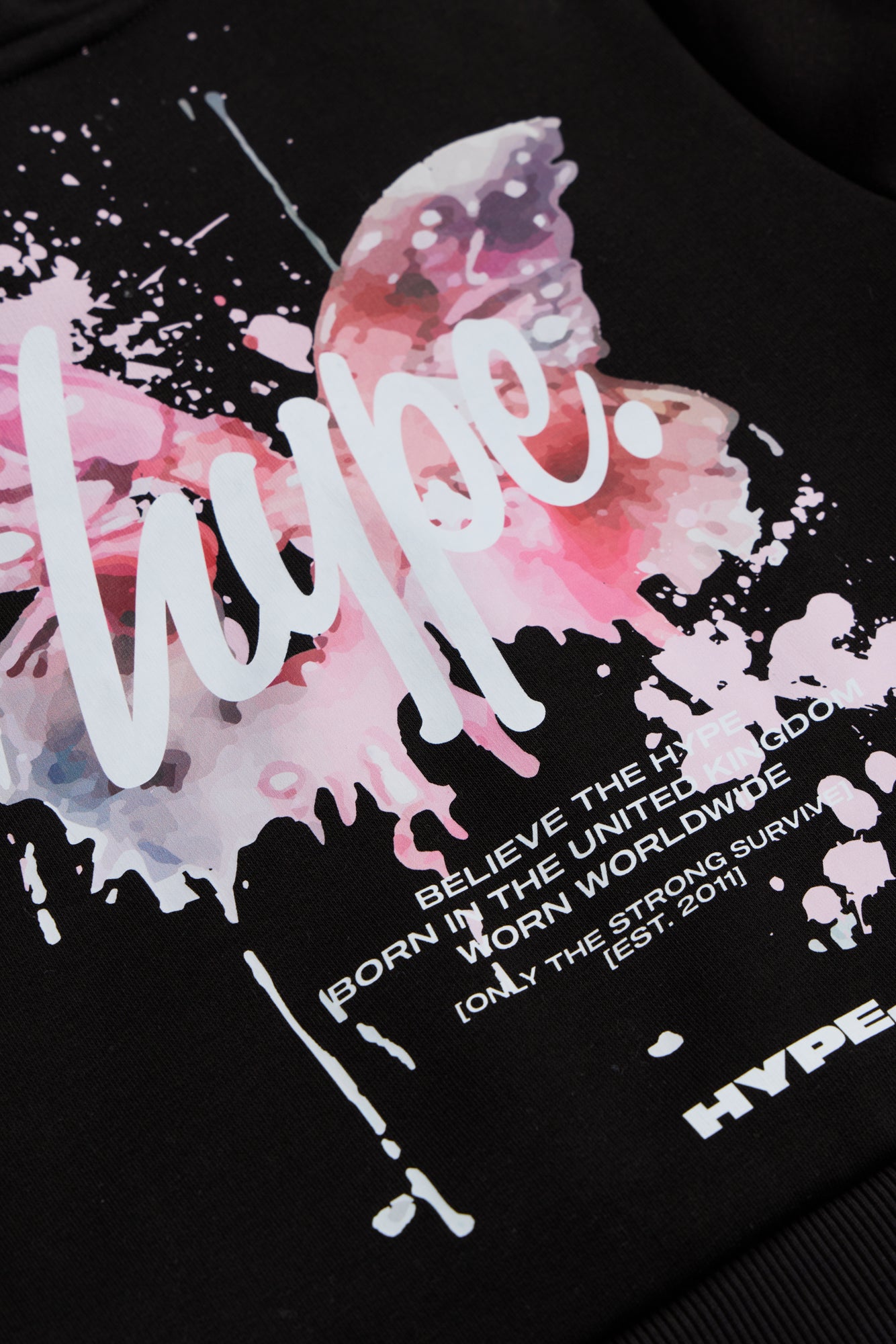 Hype Girls Black Butterfly Tracksuit