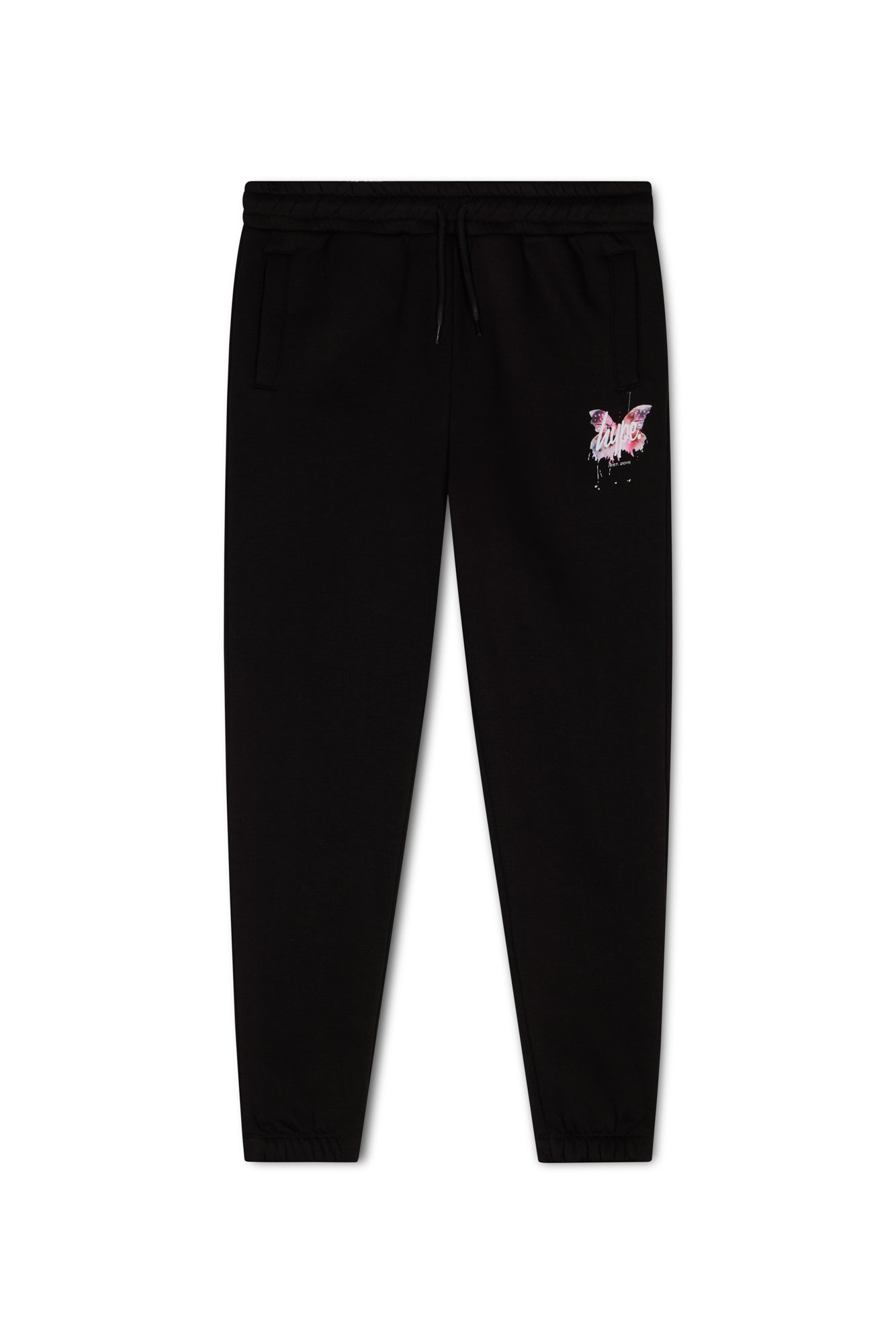 Hype Girls Black Butterfly Joggers