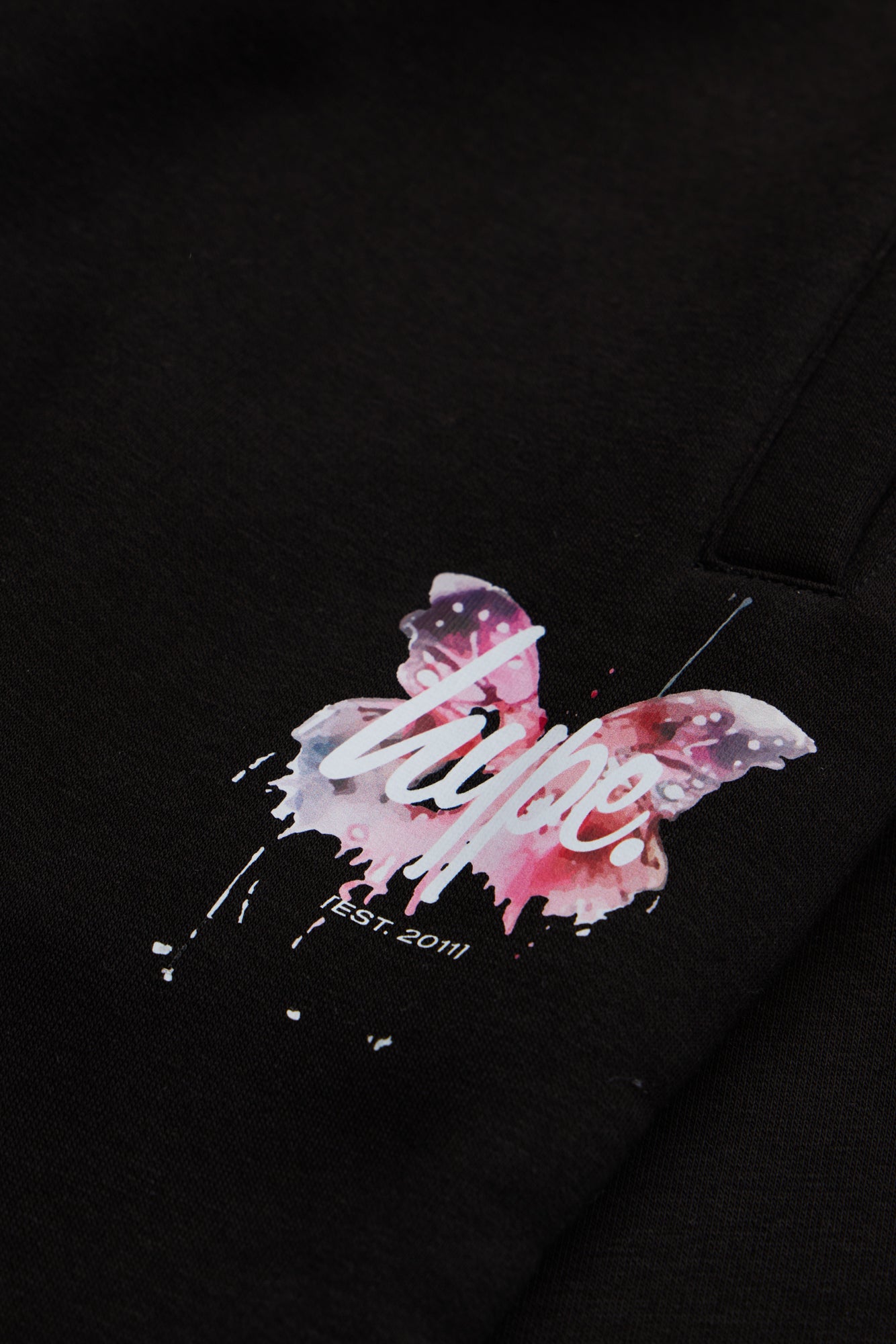Hype Girls Black Butterfly Joggers