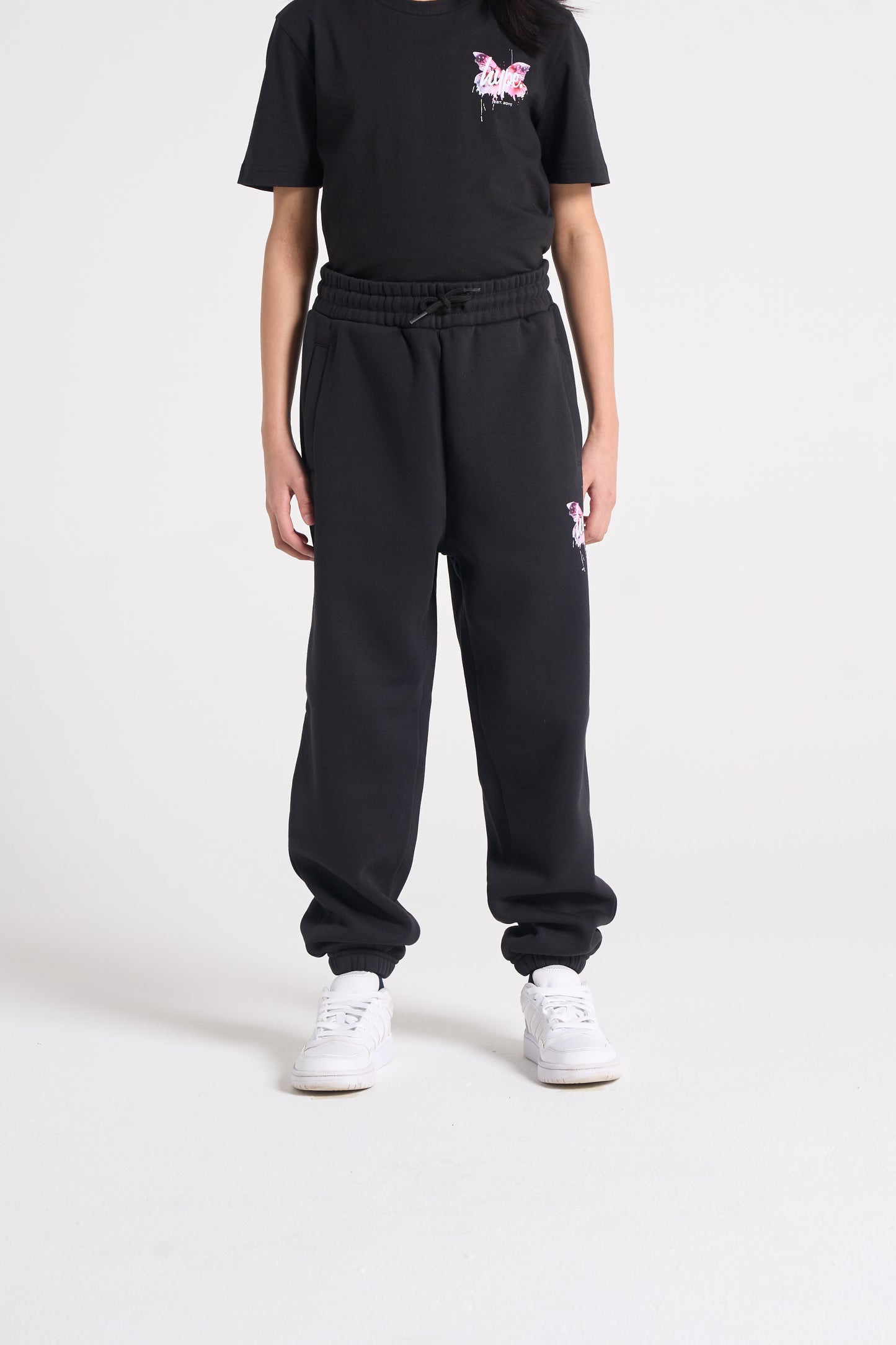Hype Girls Black Butterfly Tracksuit