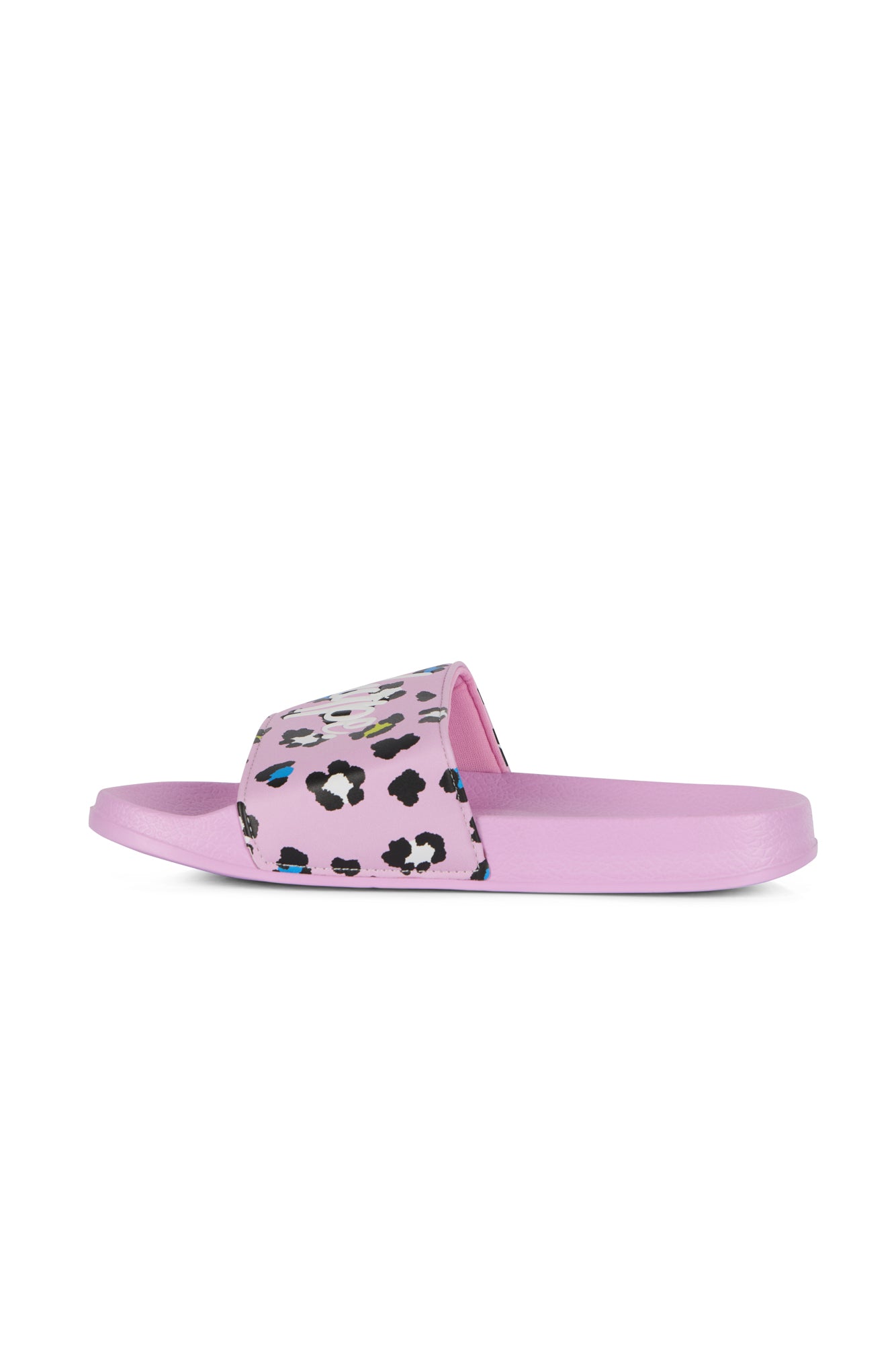 Hype Girls Lilac Leopard Sliders