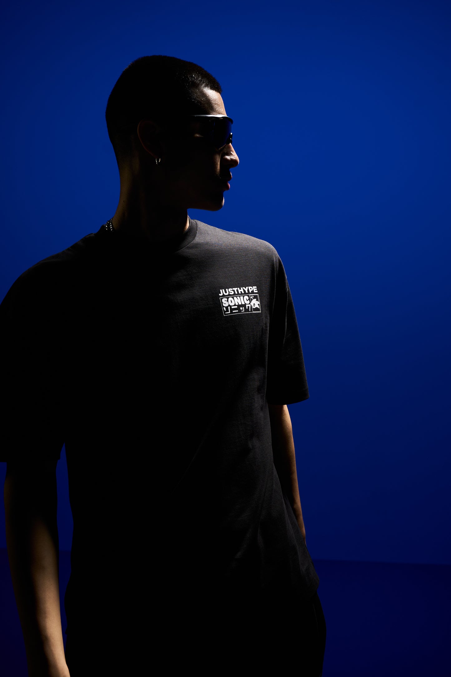 Hype x Sonic The Hedgehog™ Mens Black Retro Sonic T-Shirt