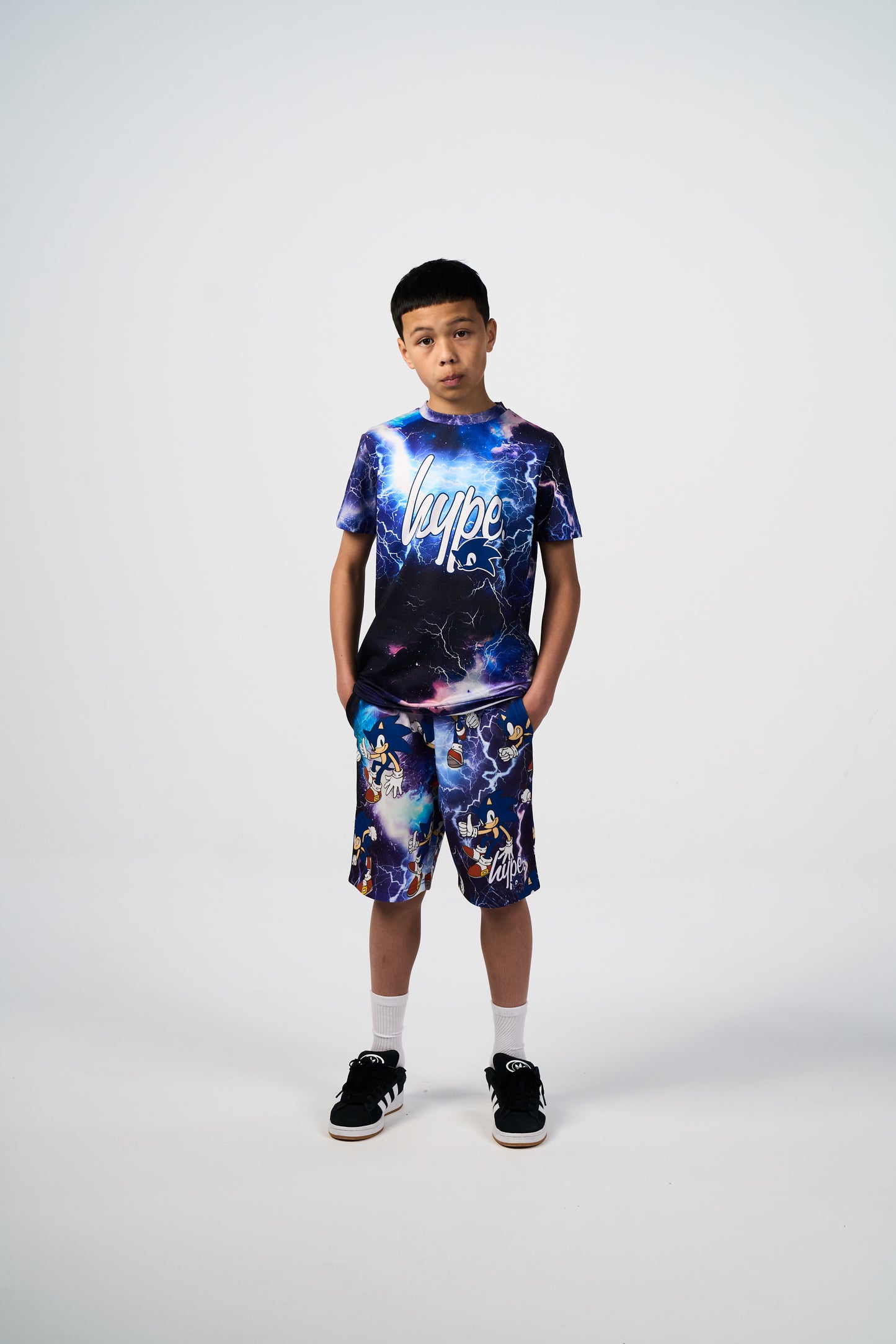 Hype x Sonic The Hedgehog™ Boys Multi Sonic Fleece Shorts